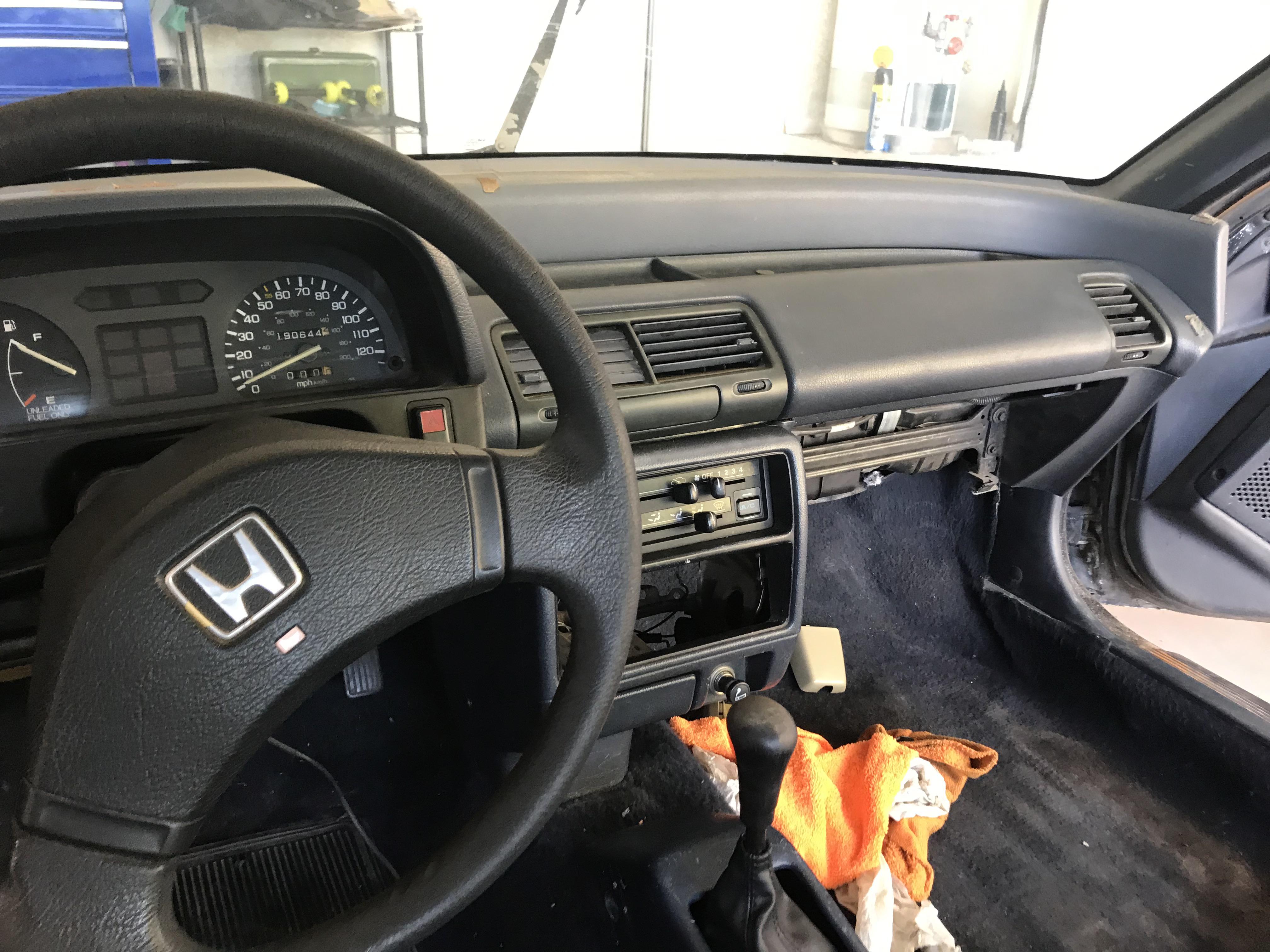 1990 Honda Civic DX Factory Resto Week 2 (update in the comments) : r/Honda