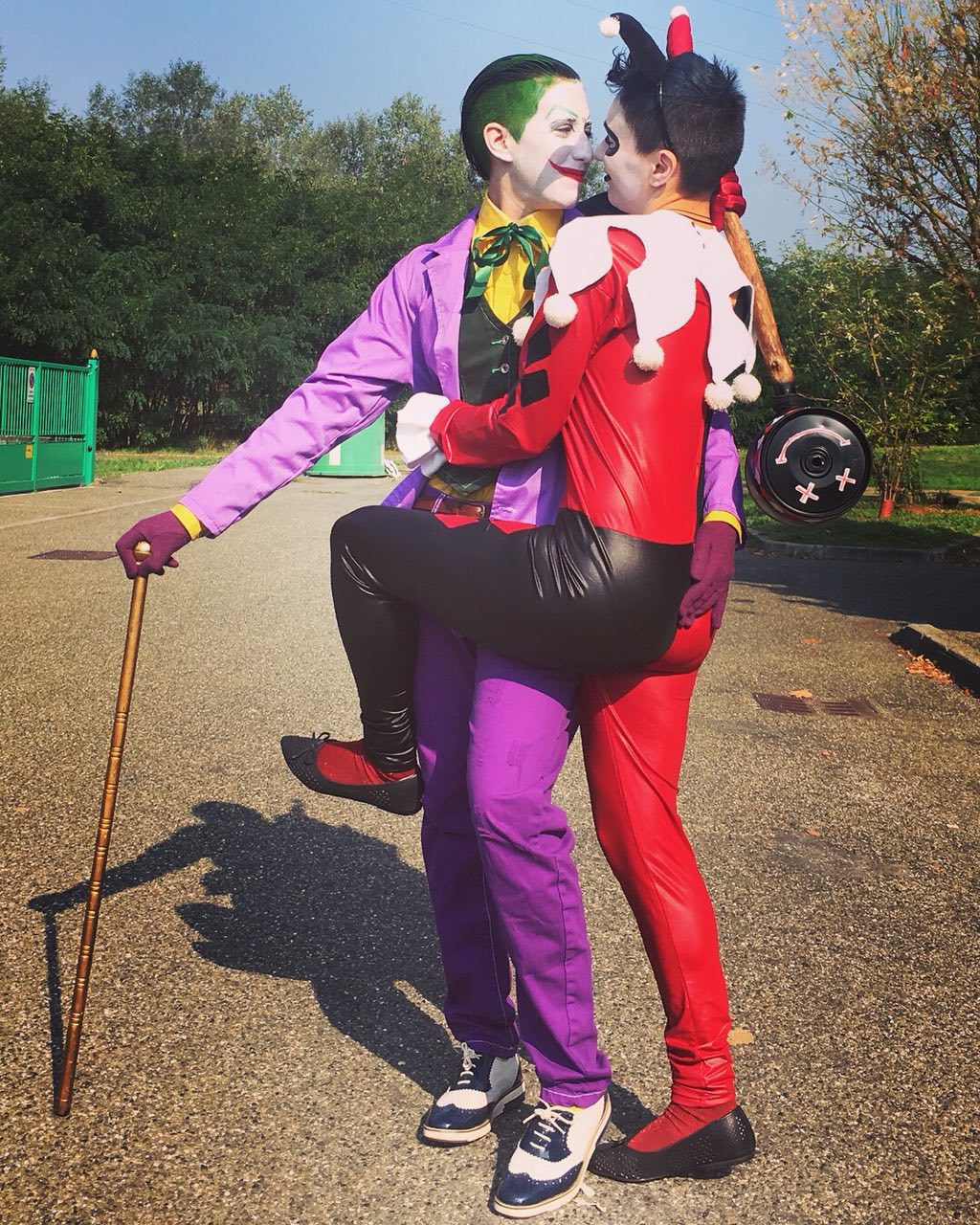 [Self] Harley Quinn and Joker (costumes entirely handmade by my