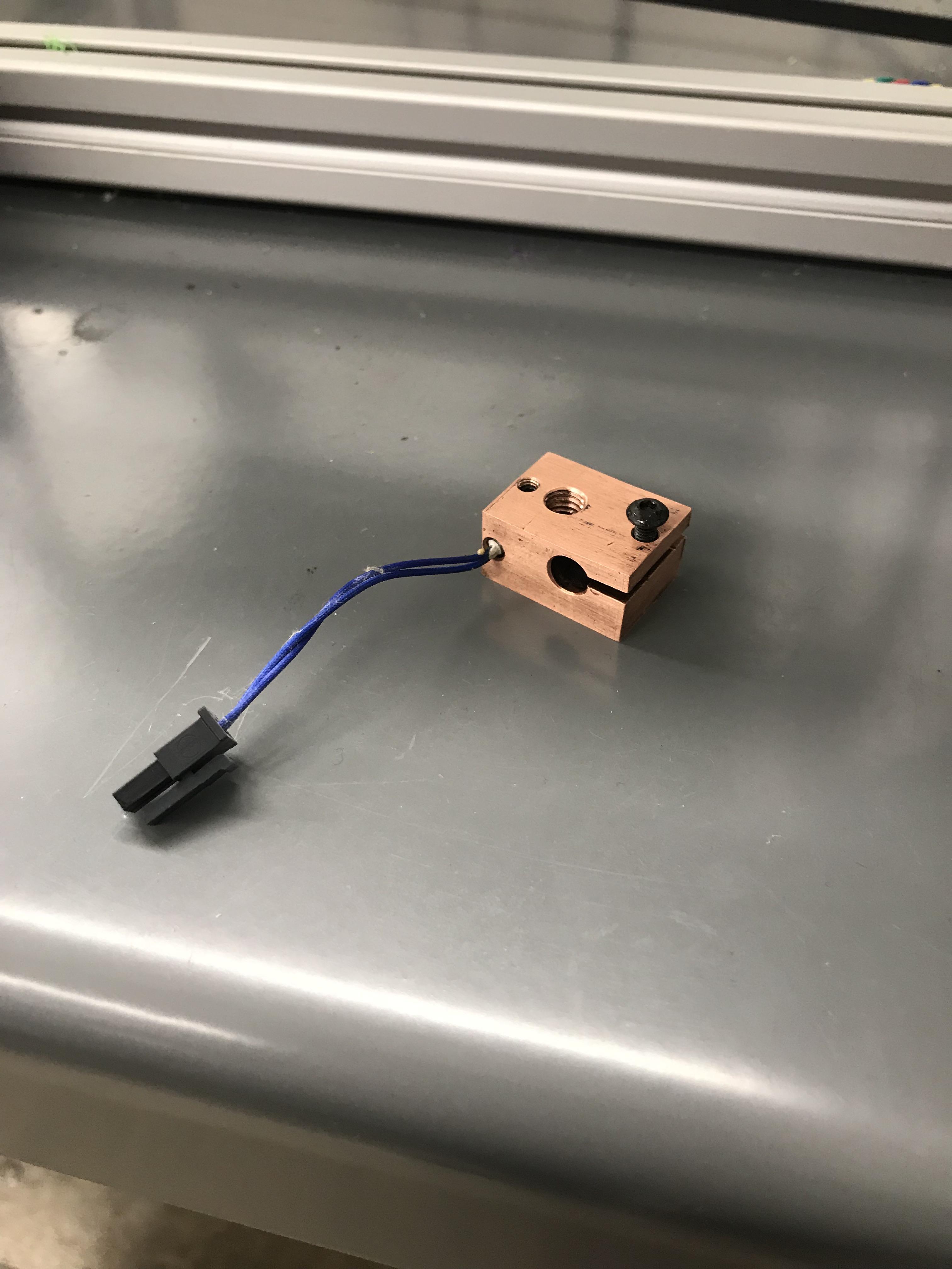 Machined a copper e3d heating block today! r/3Dprinting