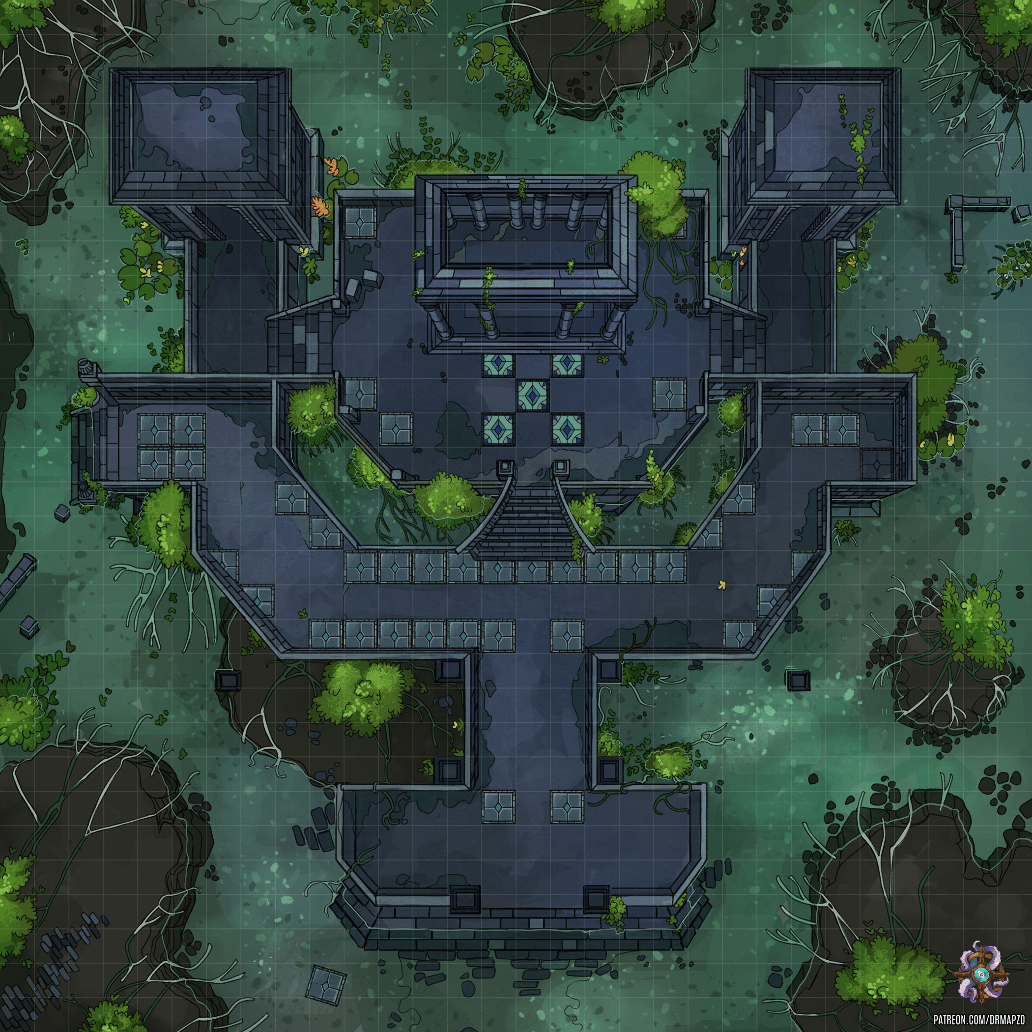 Fort Ruins 30x30 r/battlemaps