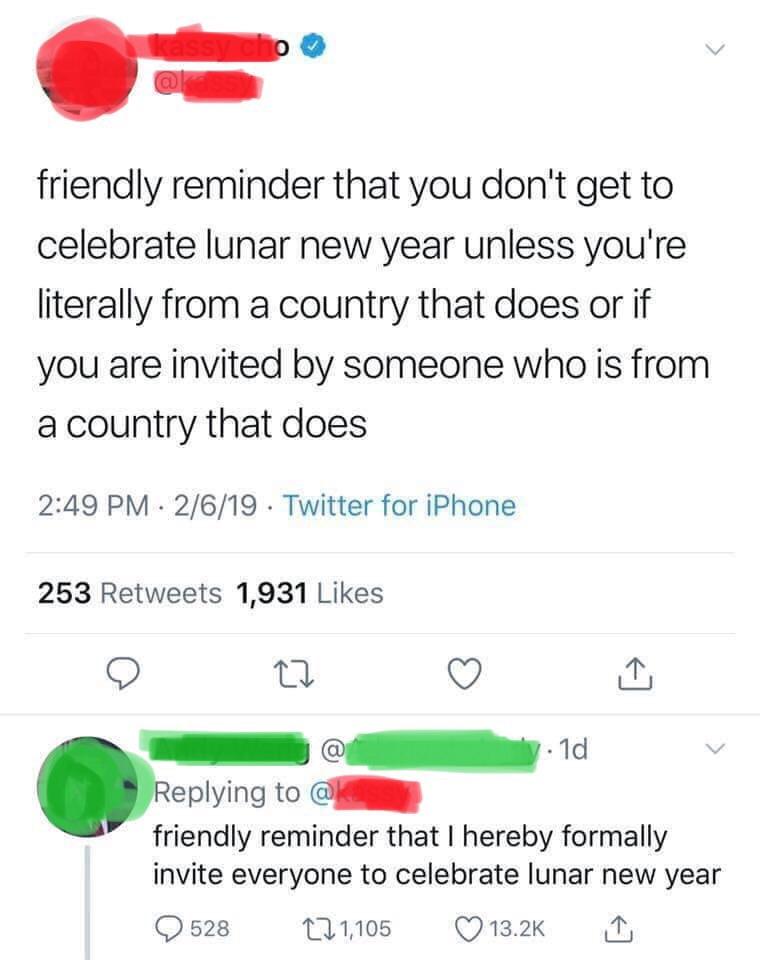 As a Chinese I would also like to invite y’all 🎉 gatekeeping