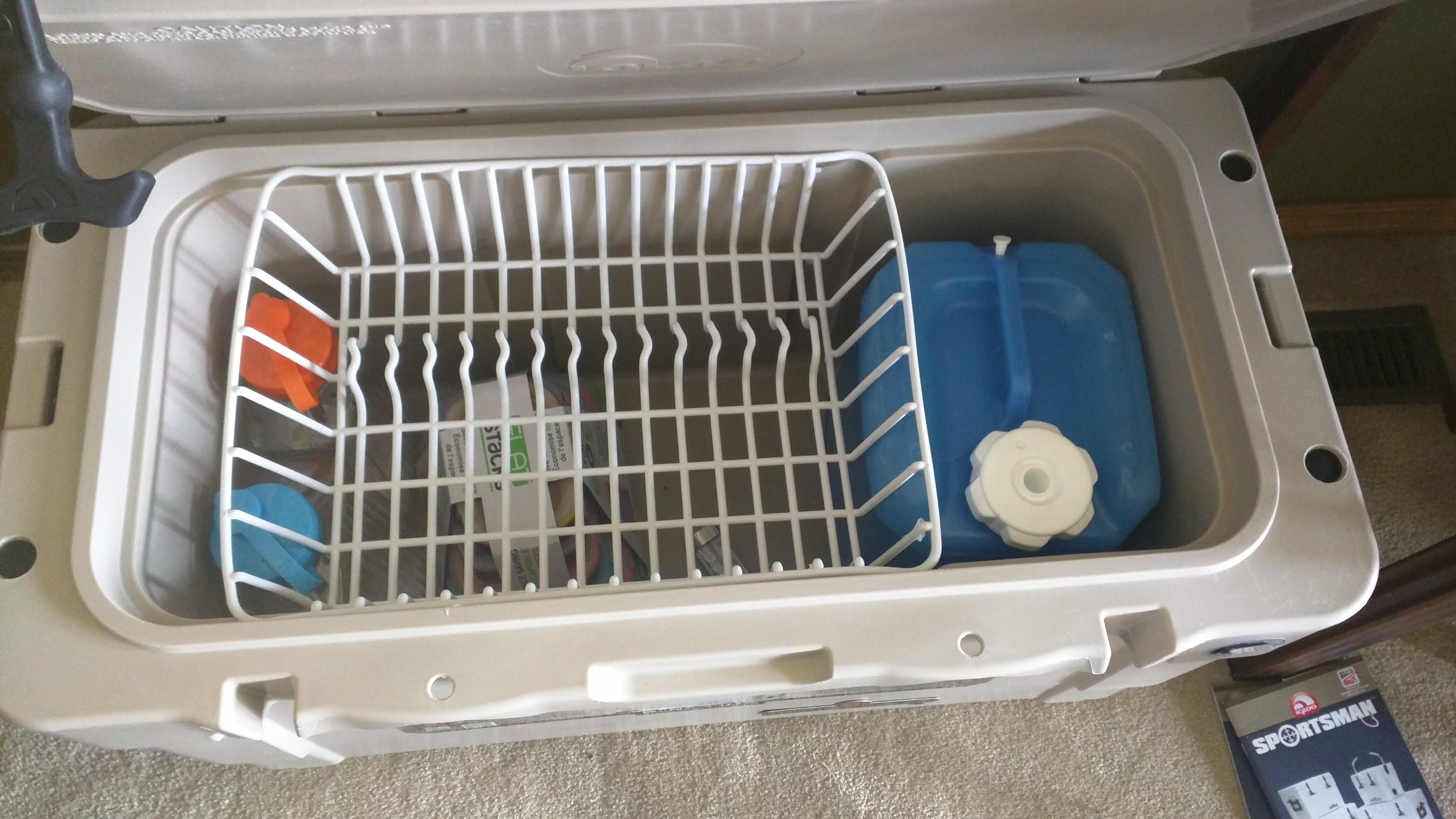 COOLER basket dollar store dish drying rack r/CampingGear