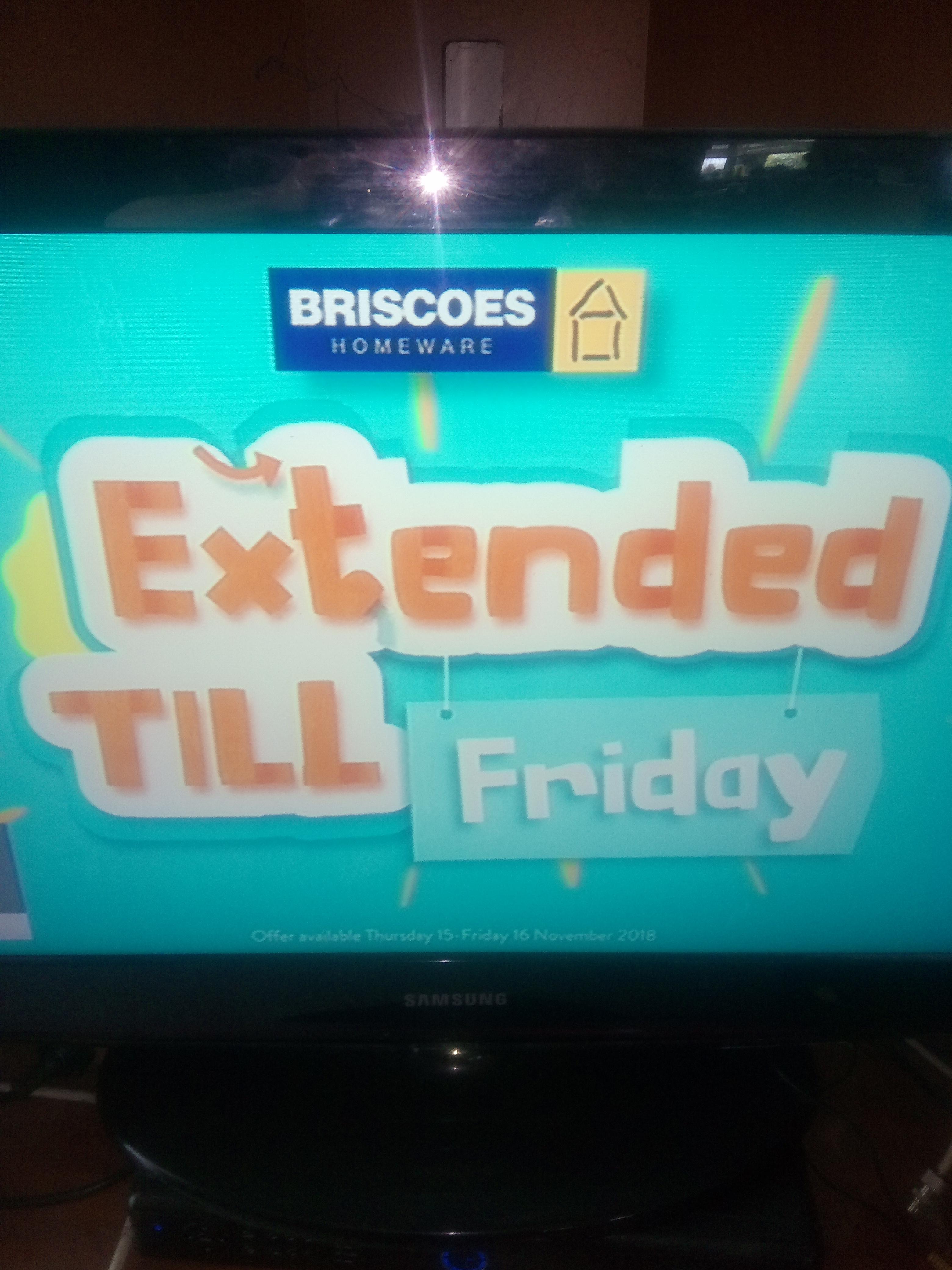 Quick guys briscoes sales been extended today only r/newzealand