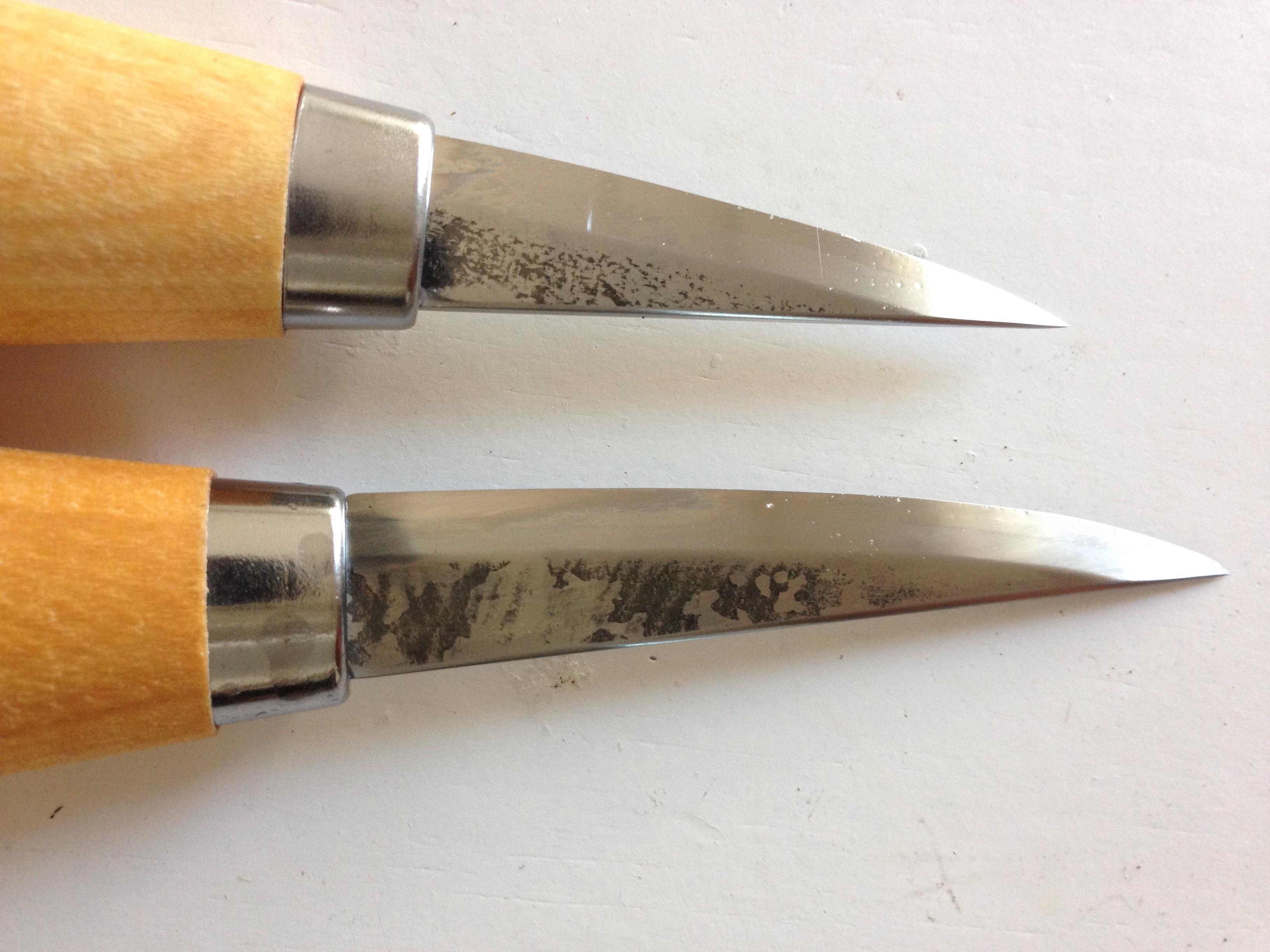 Bad luck with knives Woodcarving