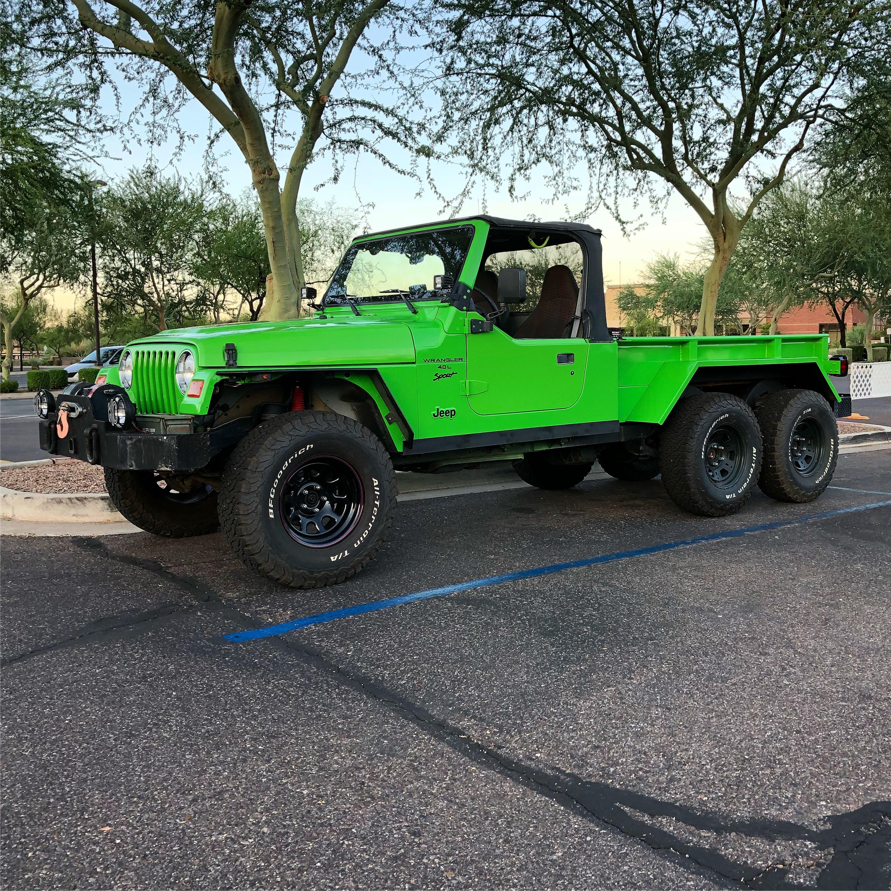 2000 Jeep Wrangler 6x6. Have fun. r/RoastMyCar