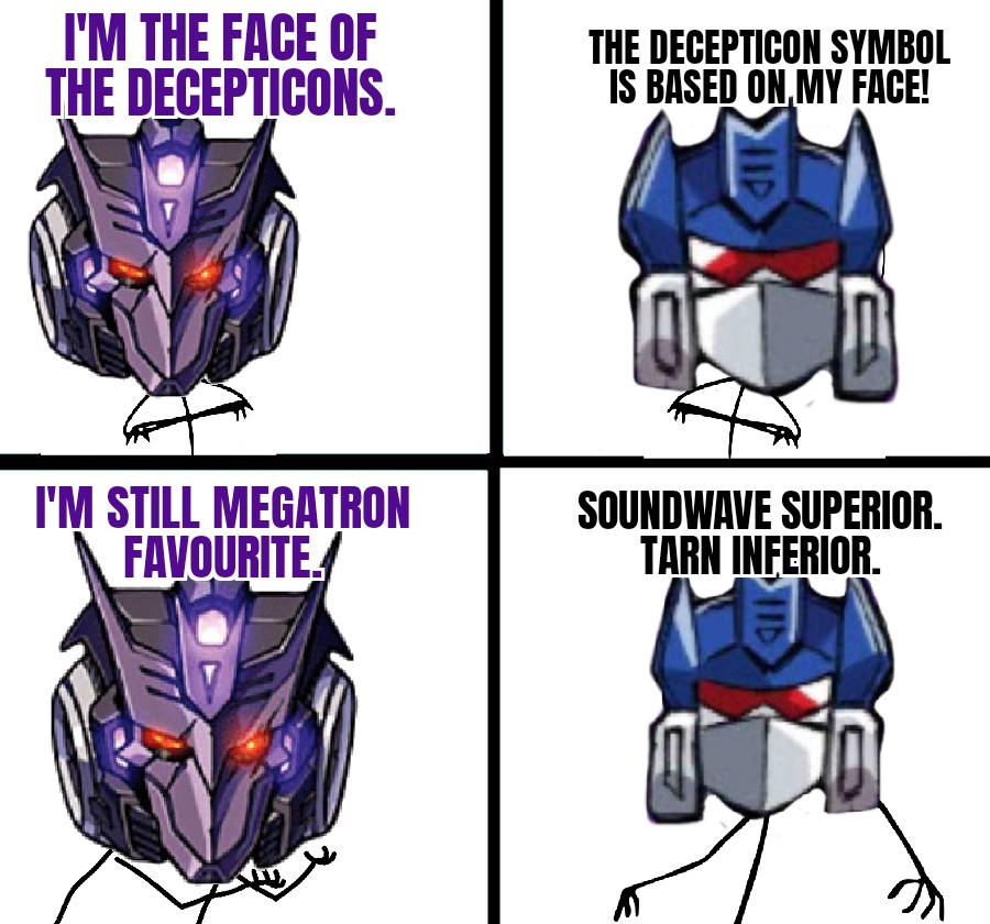 The face of the Decepticons Transformemes