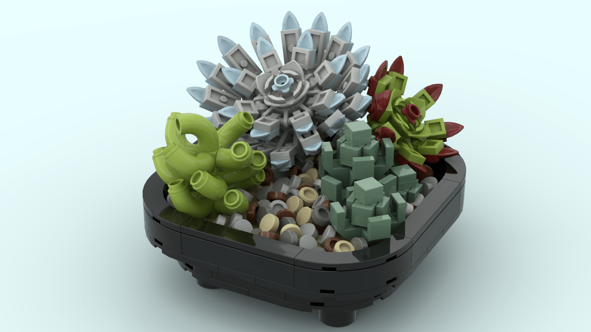 I recently designed a little Succulent Garden made of Lego! What do you