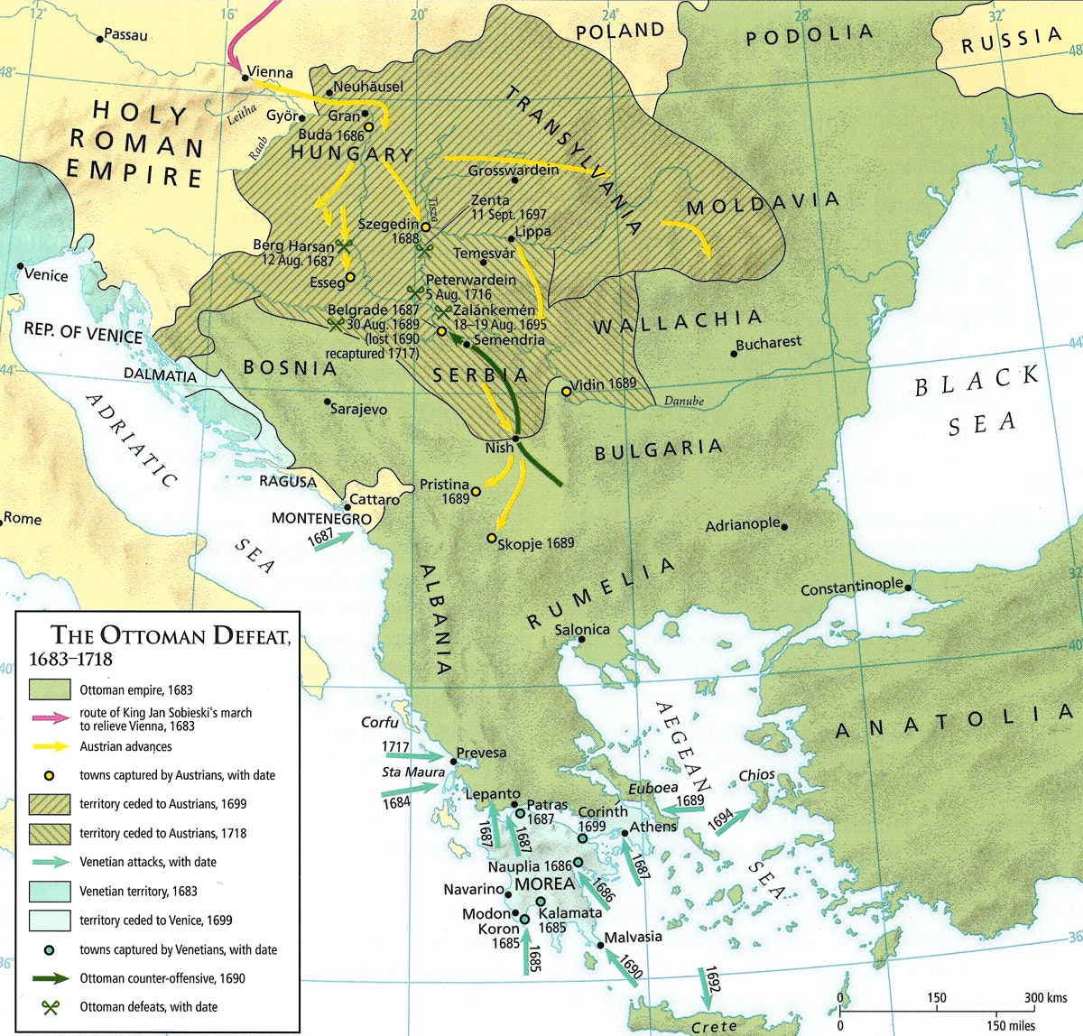 The Great Turkish War between the Ottoman Empire & Austria (1683) r