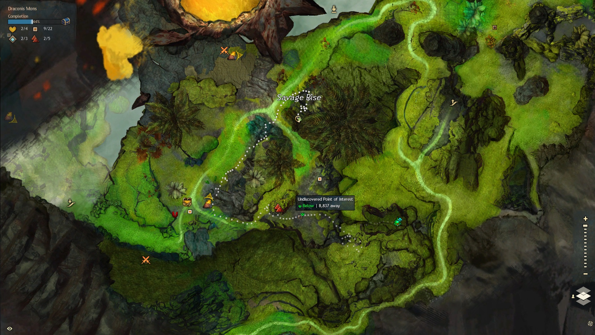 How do I get to this point in Draconis Mons? r/Guildwars2