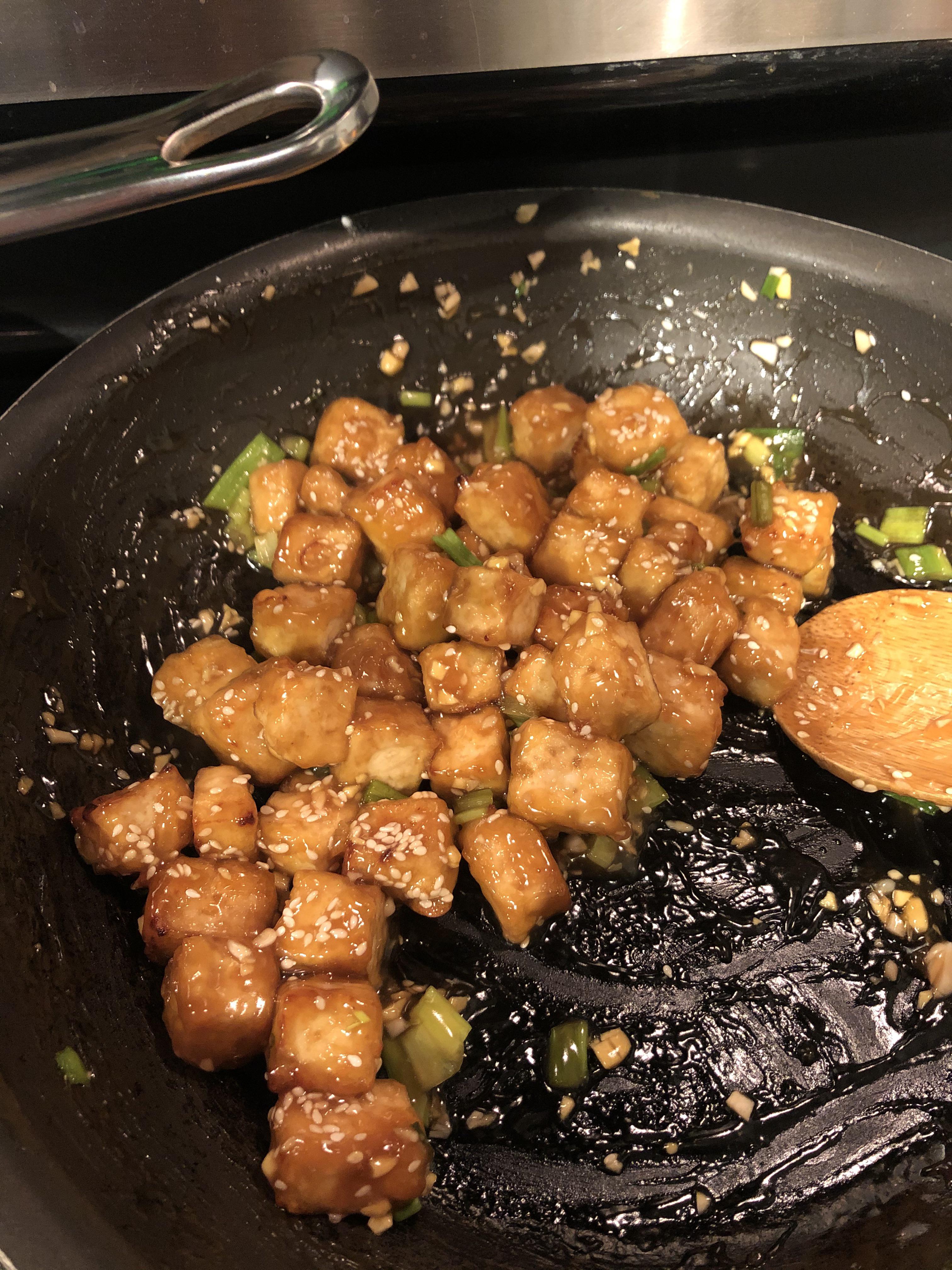 General Tsos Tofu made with my air fryer! r/veganrecipes