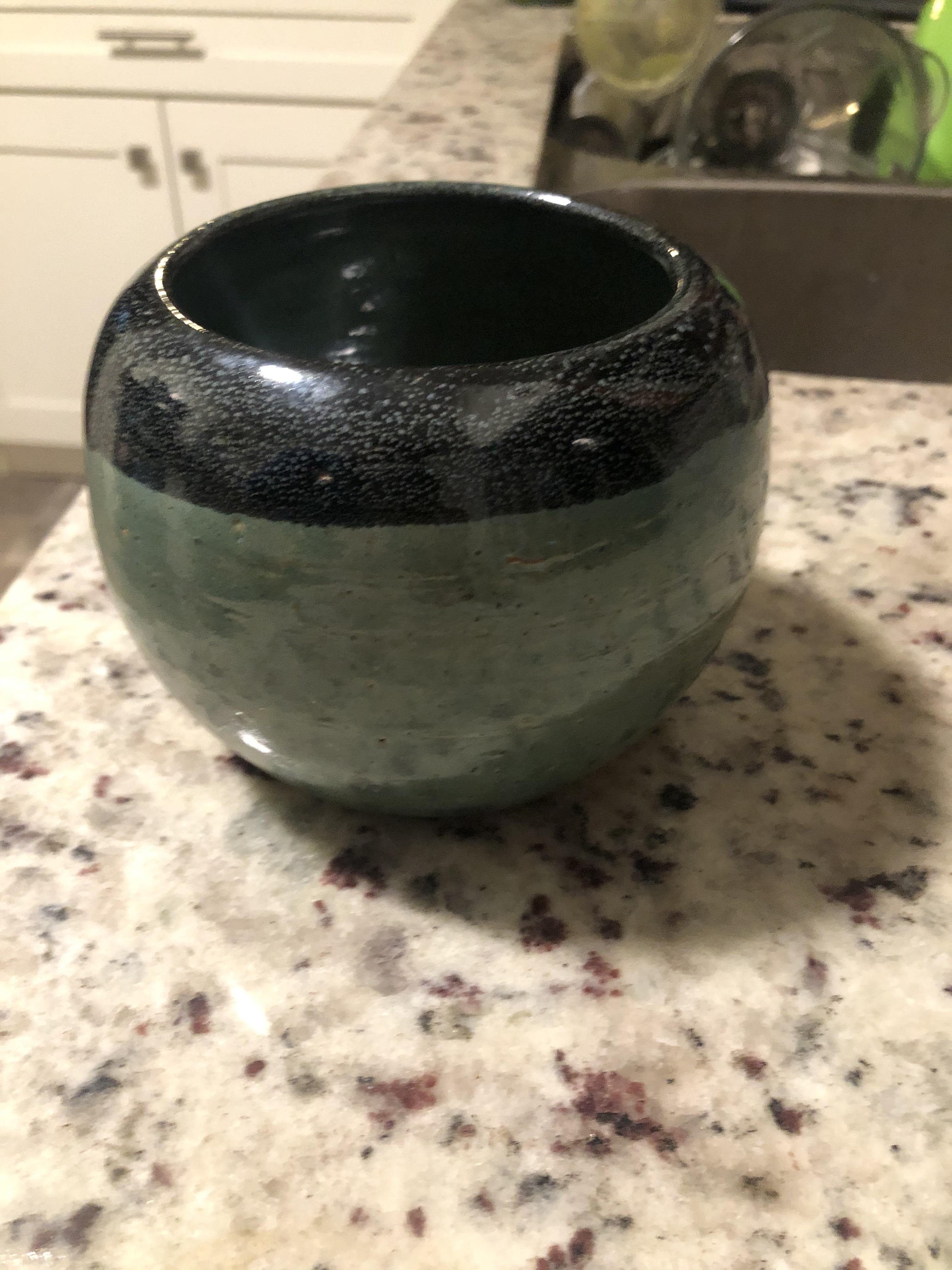 First pot thrown and glazed! Any criticism or tips for next time