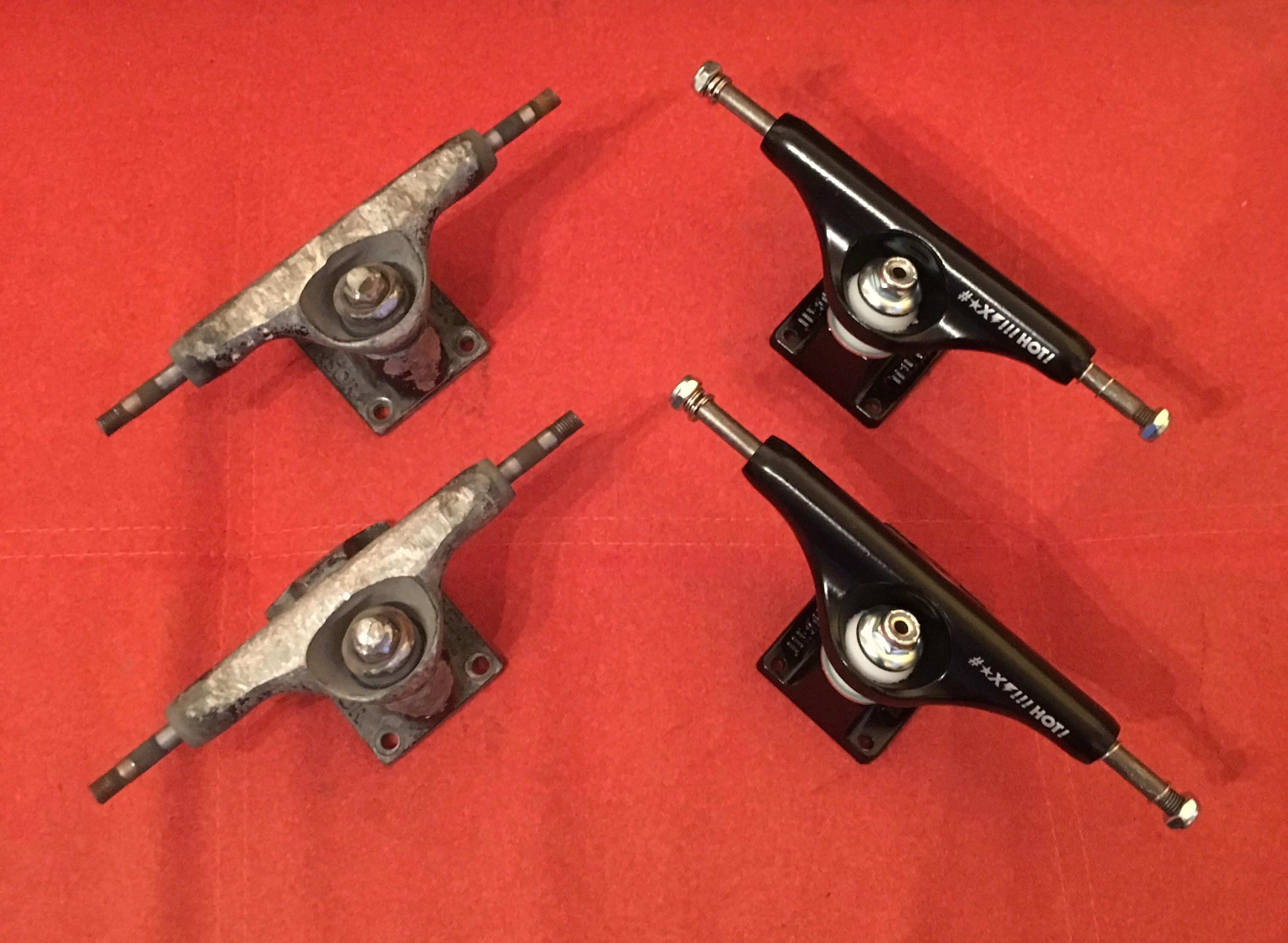 3yr old skateboard trucks vs. new r/Wellworn