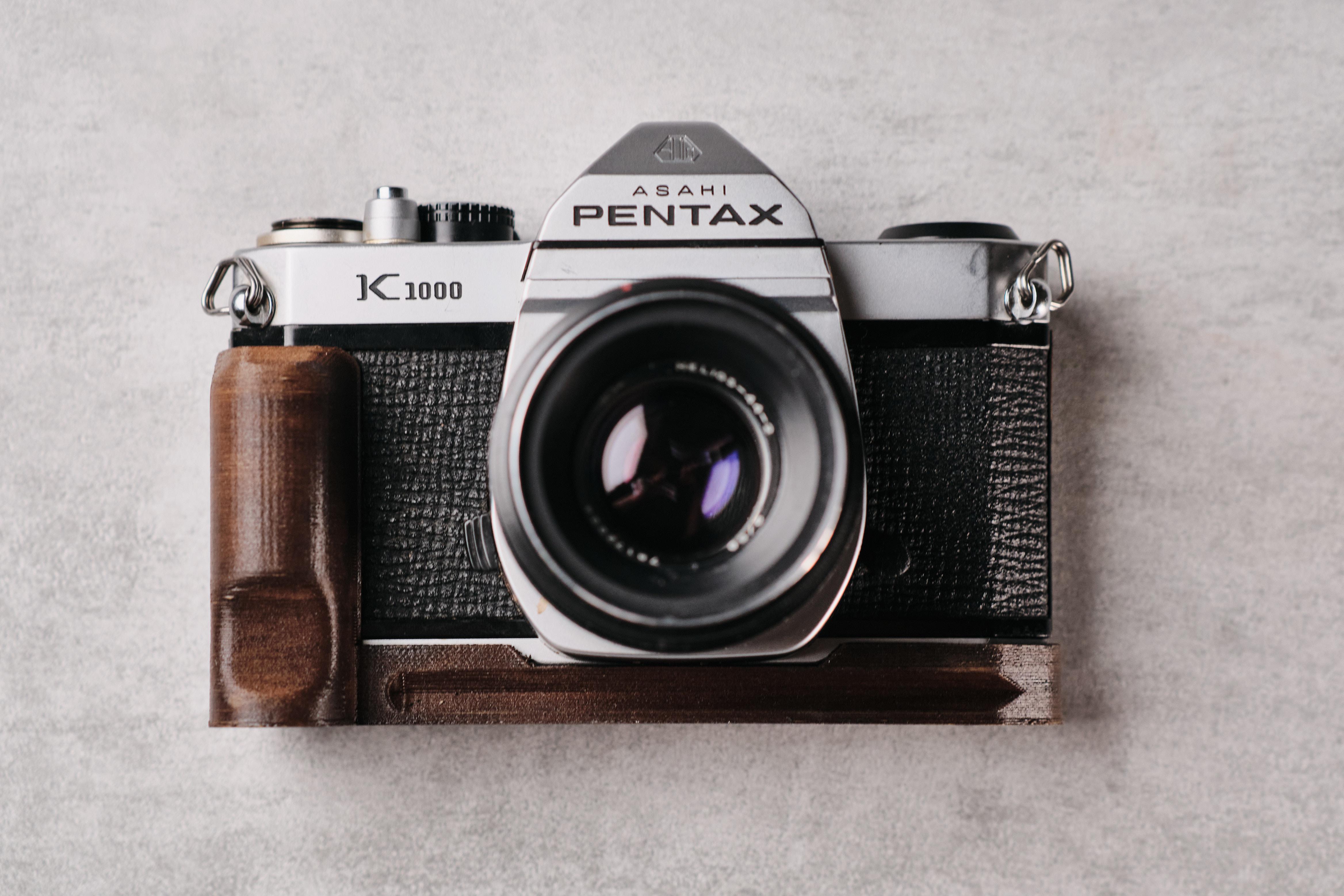 Just designed this grip for the Pentax K1000