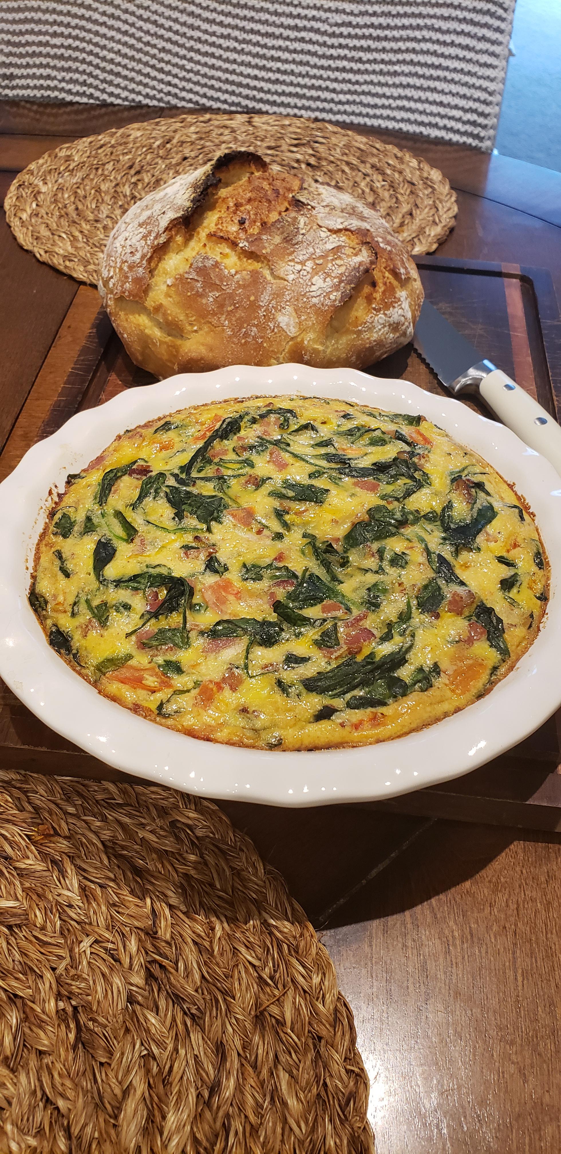 [Homemade] Frittata & Bread r/food