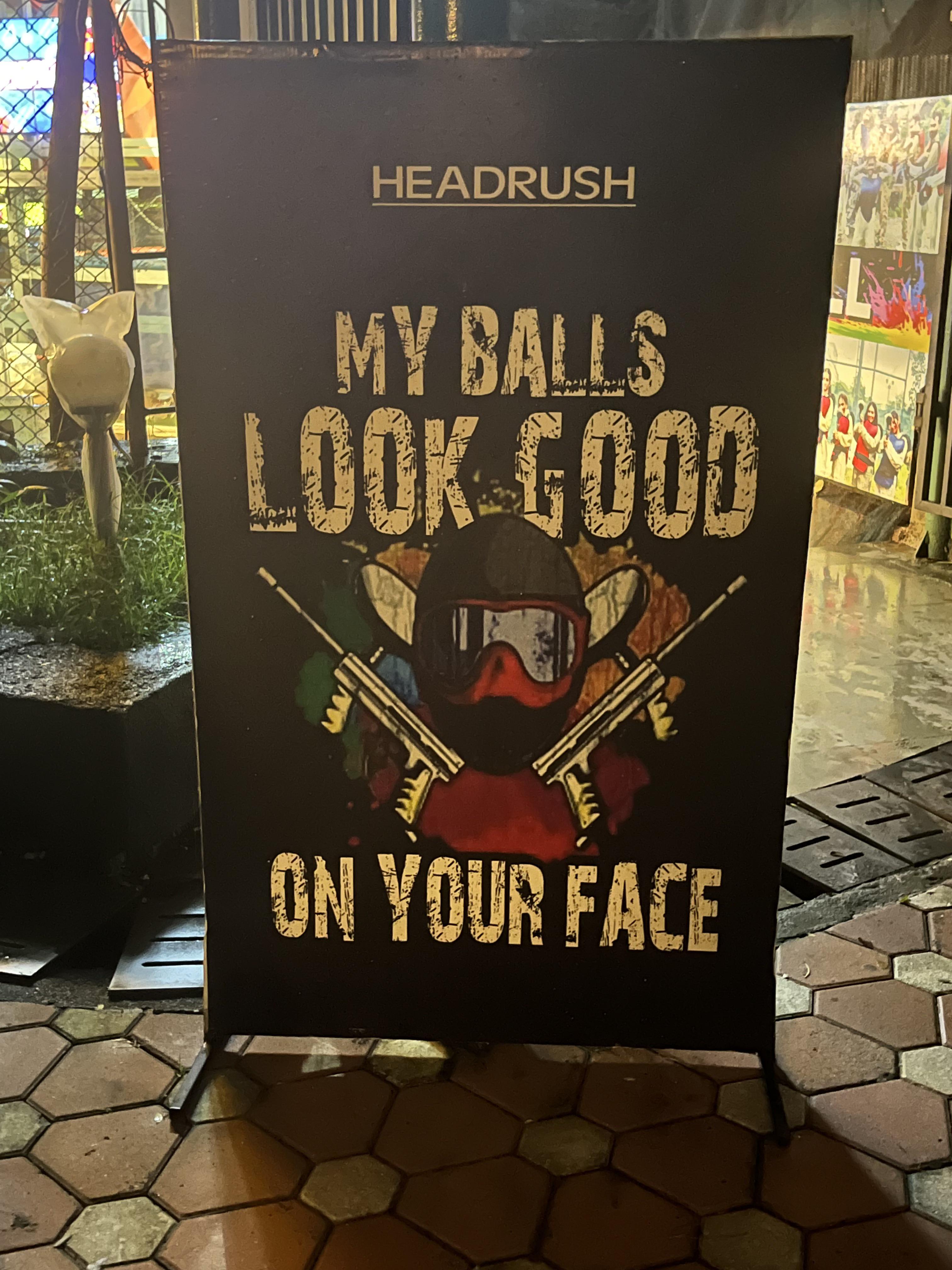 Outside a paintball venue in Mumbai, India. r/paintball
