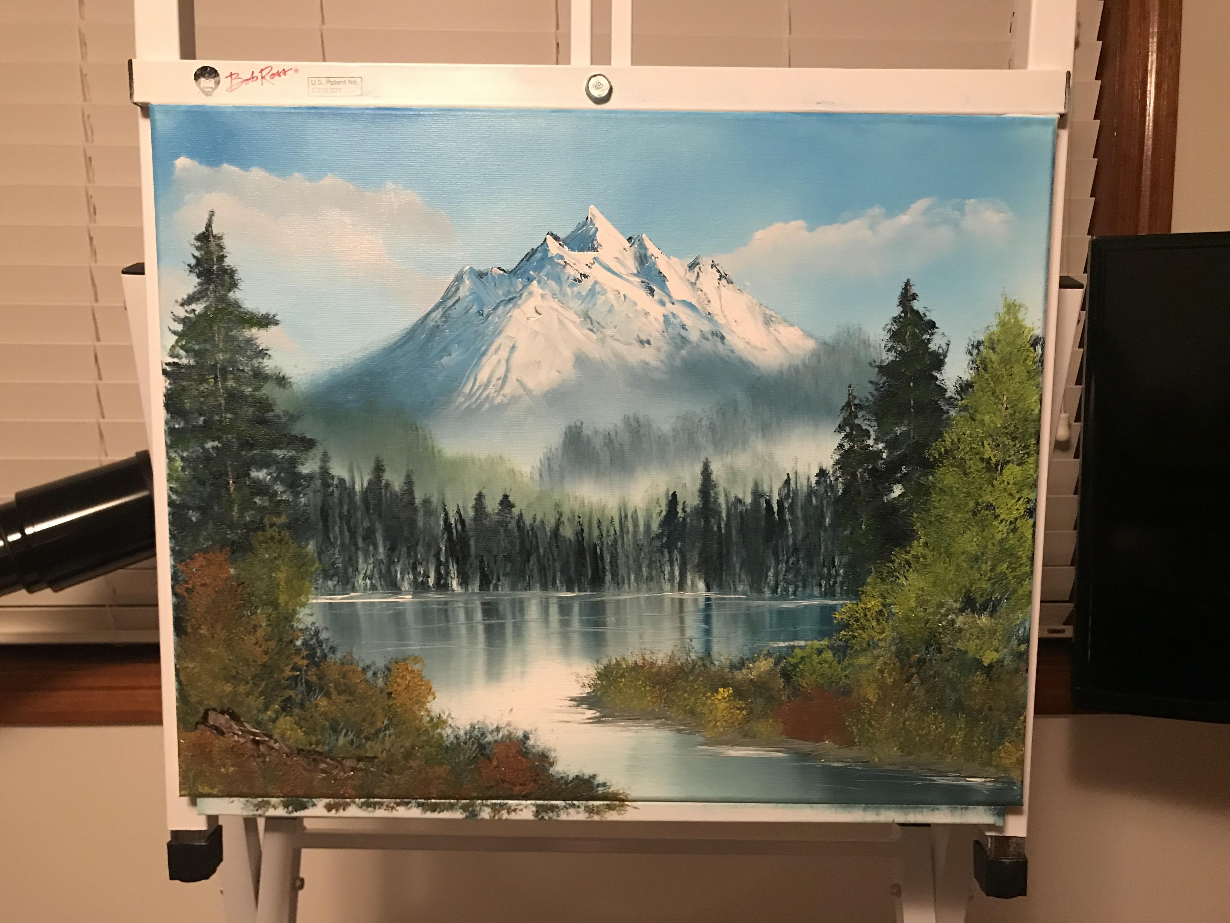 Finally had the opportunity to paint along with Bob. I think I wore out