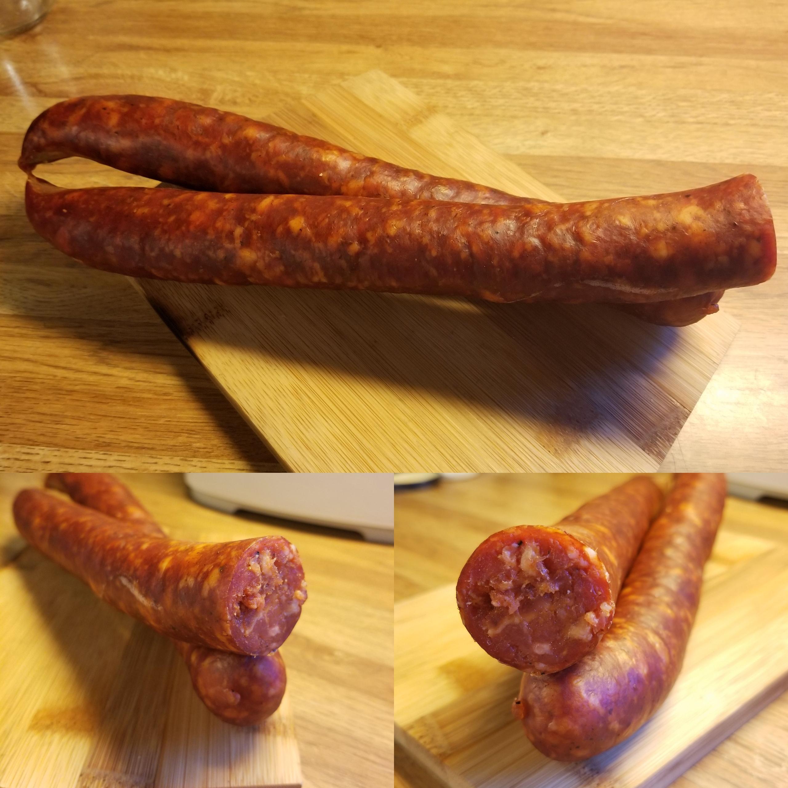 Smoked Hungarian sausage. One of our best sellers. r/Charcuterie