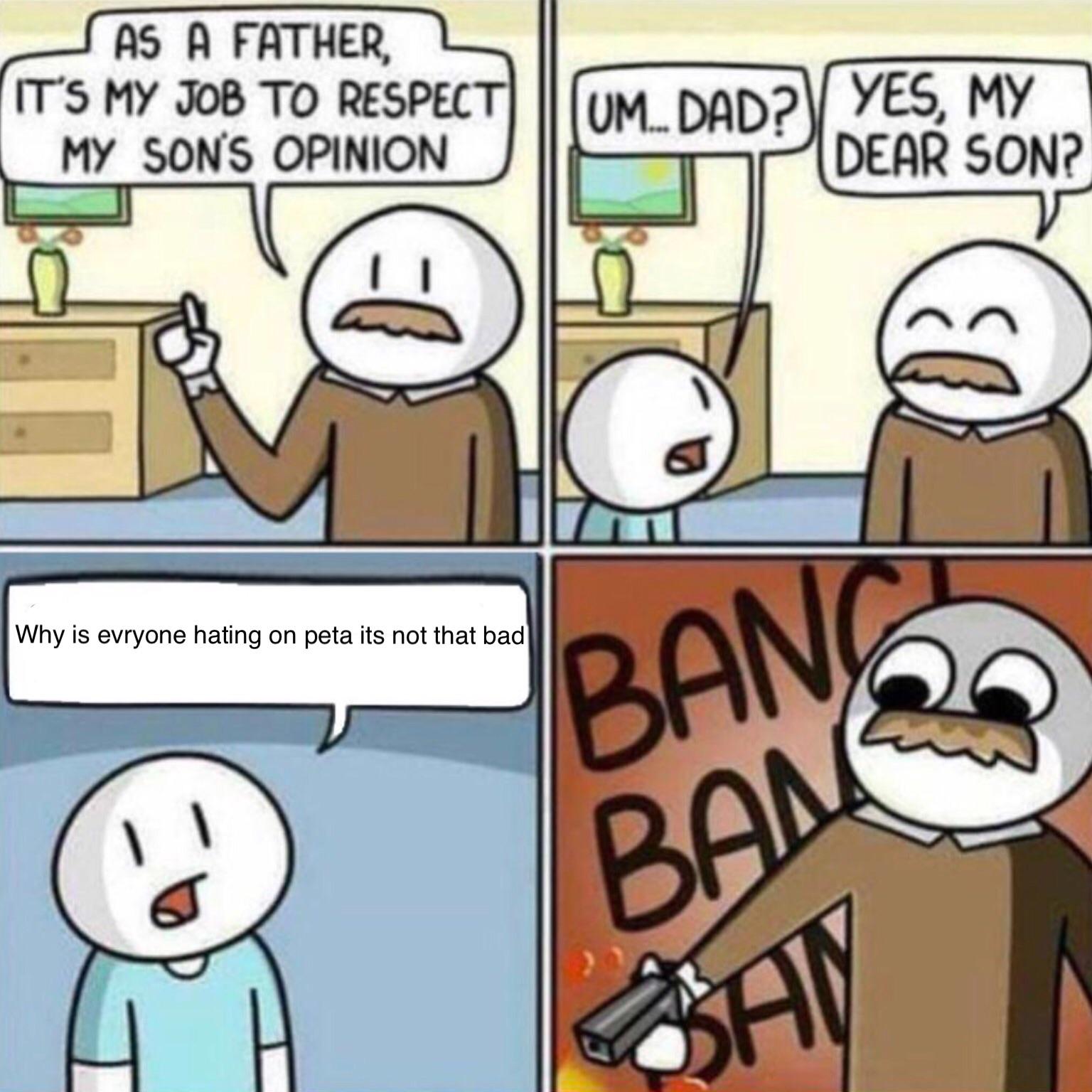 Peta bad minecraft good r/meme