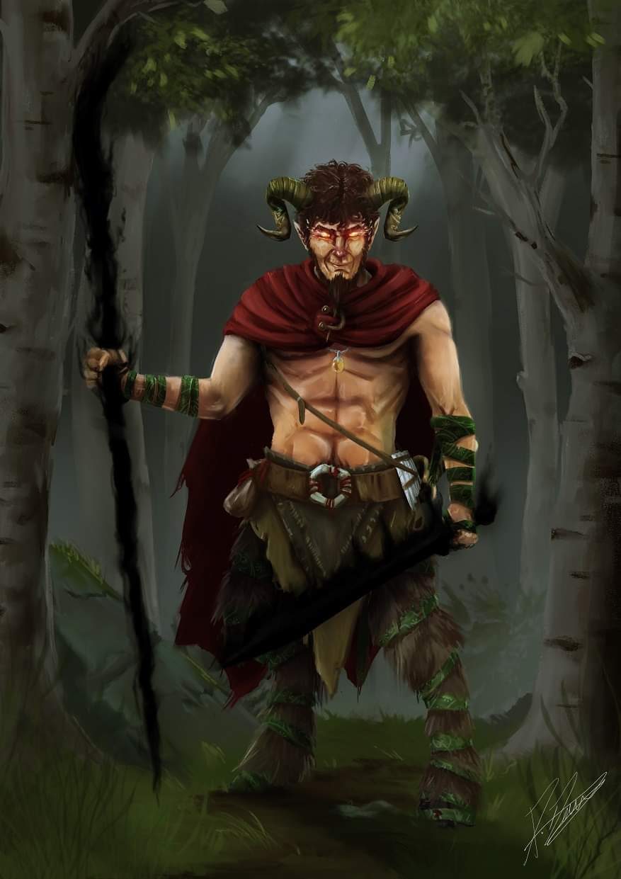 [Art] Kepzen the Satyr r/DnD