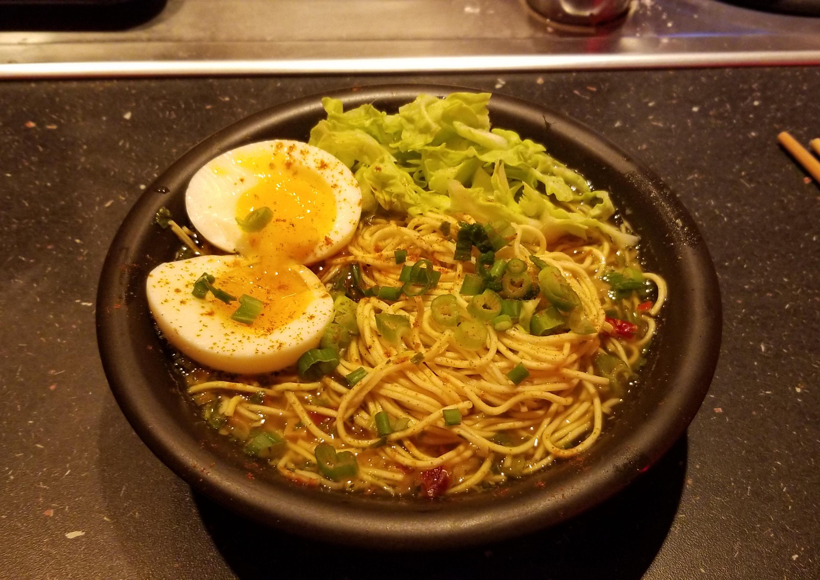Upgraded my instant ramen with an egg PutAnEggOnIt