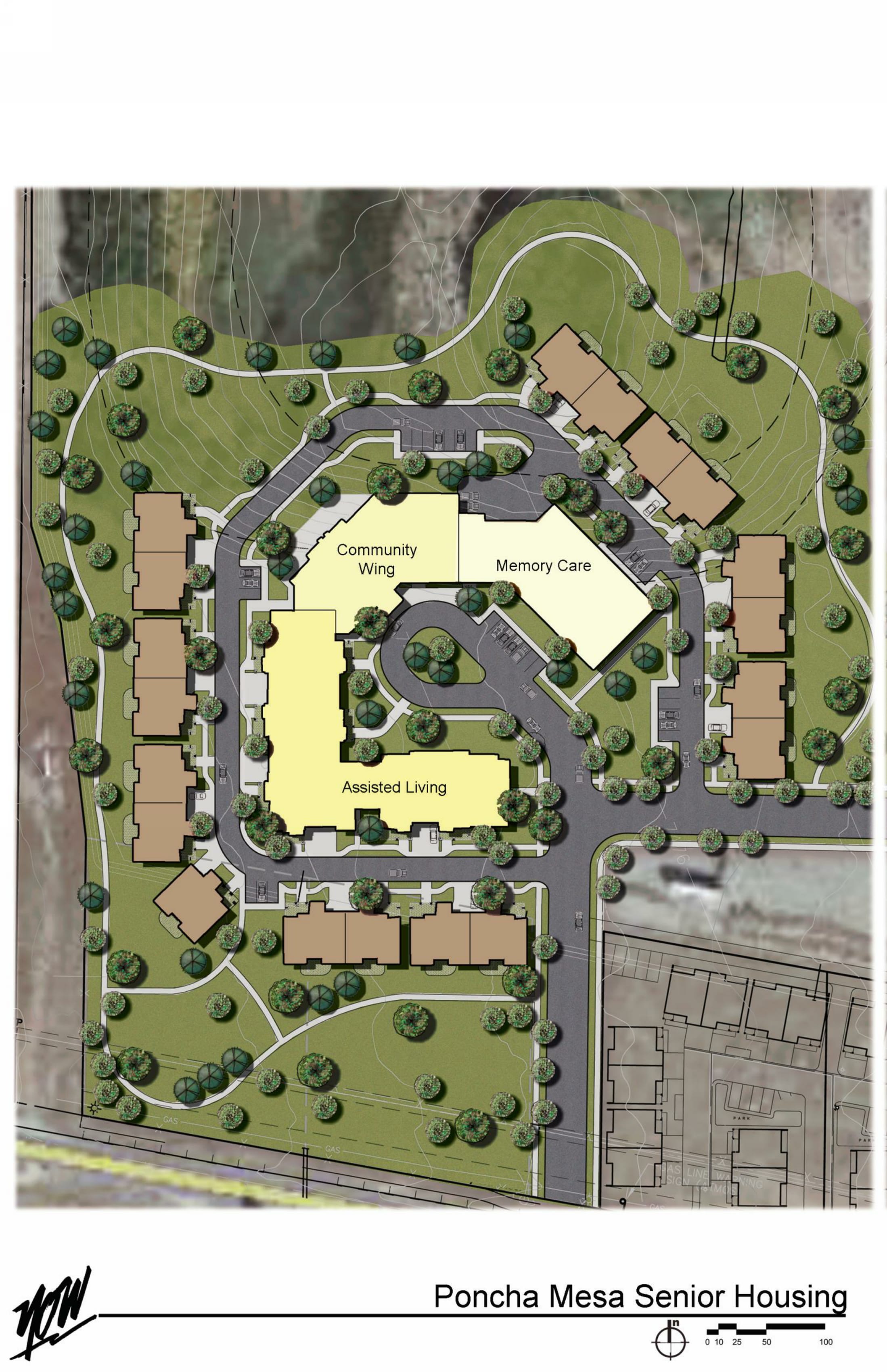 Site Plan for retirement home r/floorplan