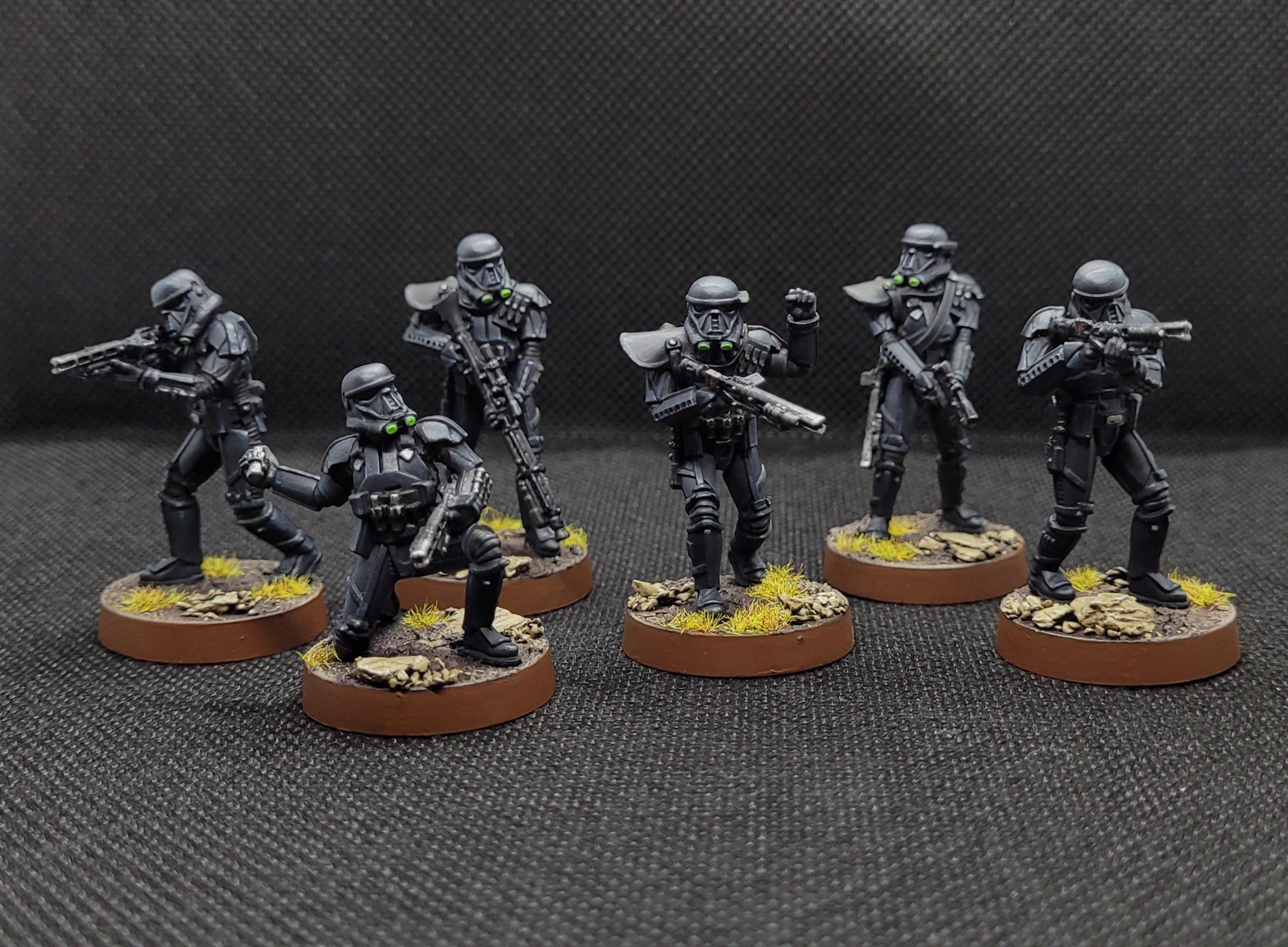 Imperial Death Troopers Finished Squad (No more painting black plz