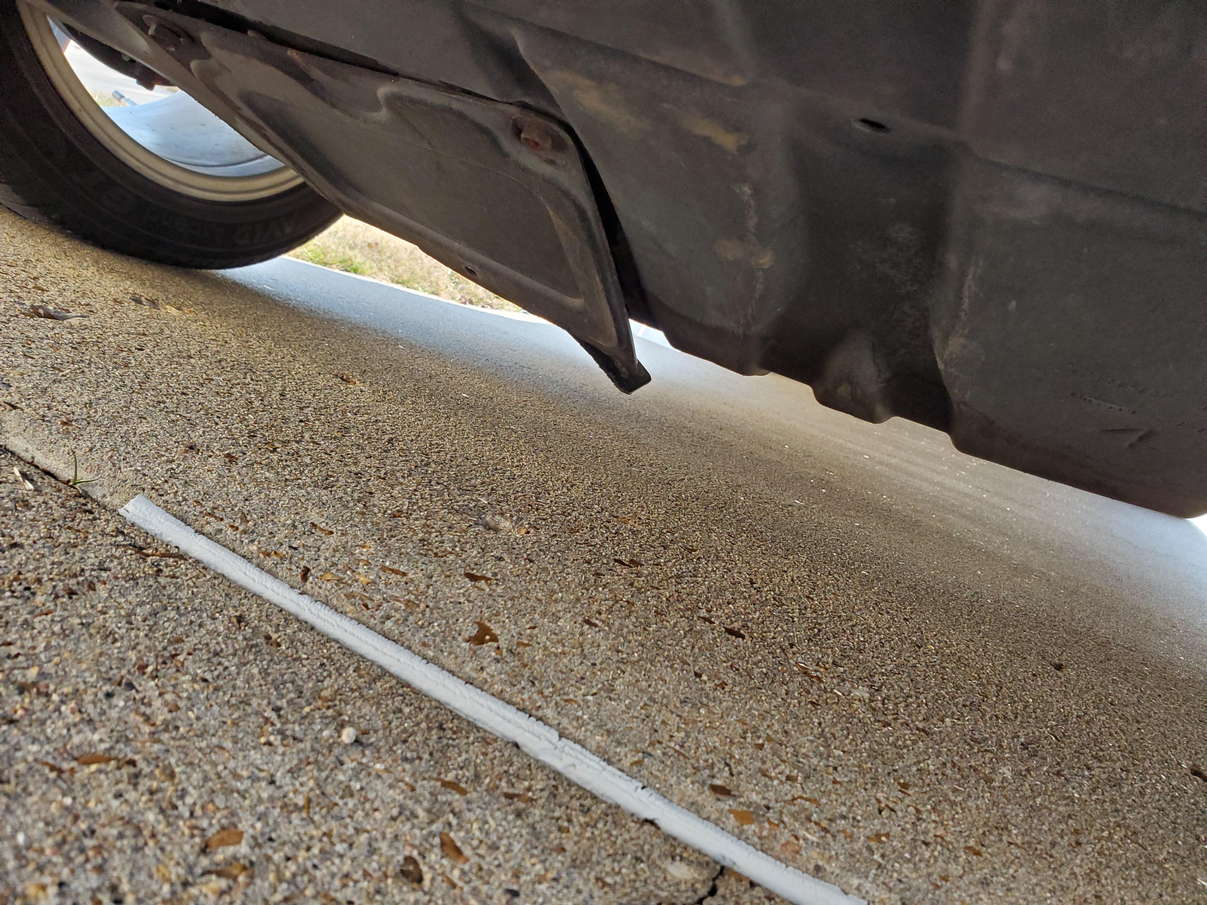 So the splash guard is hanging due to missing bolt. It's minor, but can