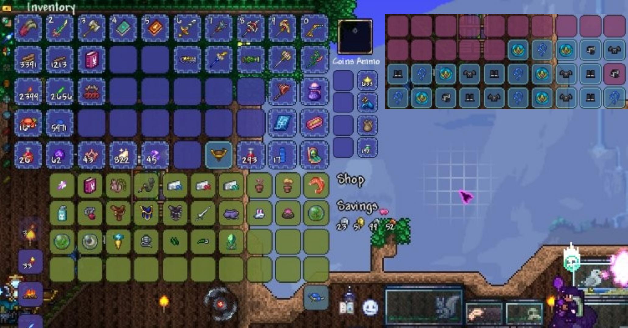 Can we get some way to access the void vault while shopping with an NPC