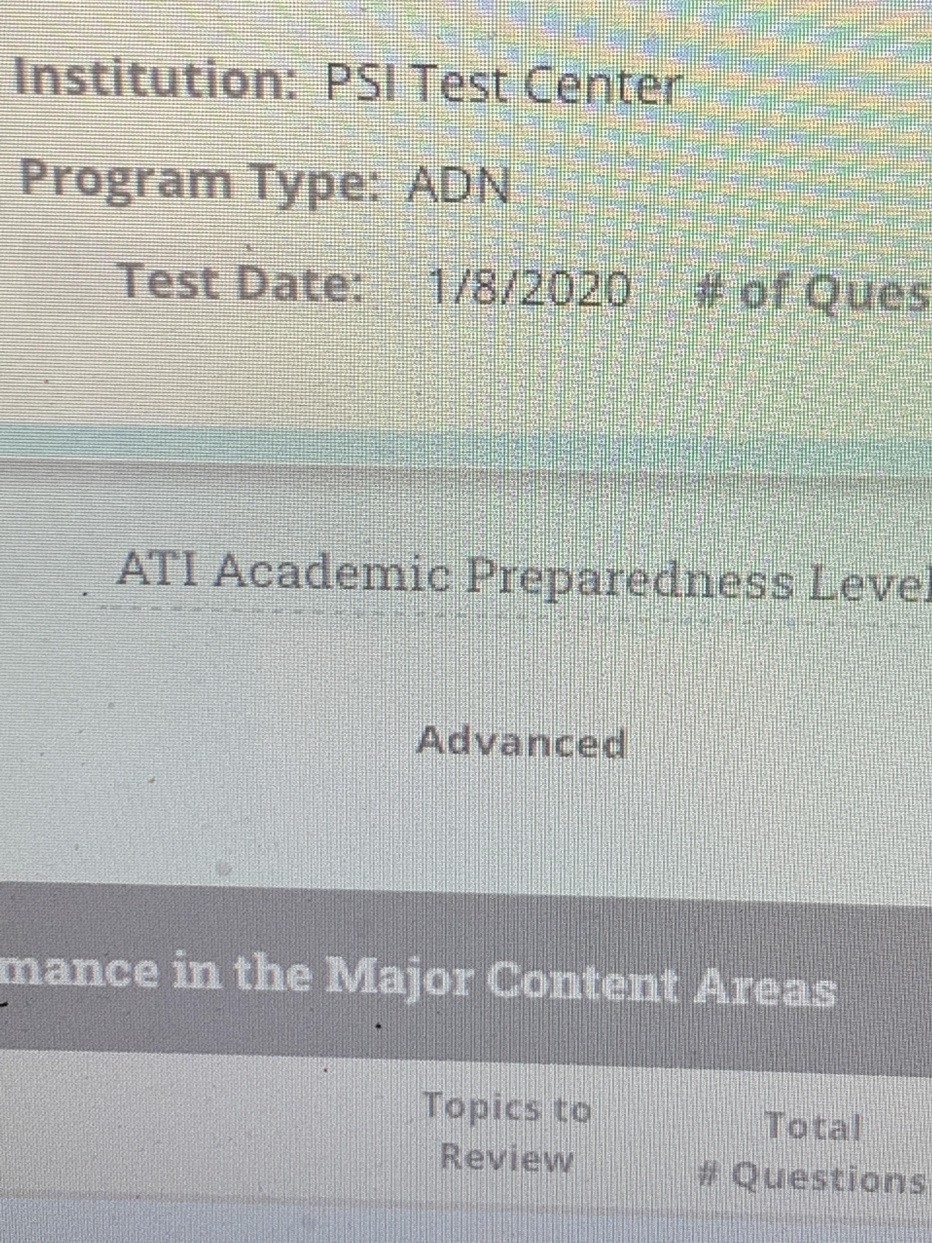 Did I take wrong TEAS? It says ADN for program type and I’m applying to