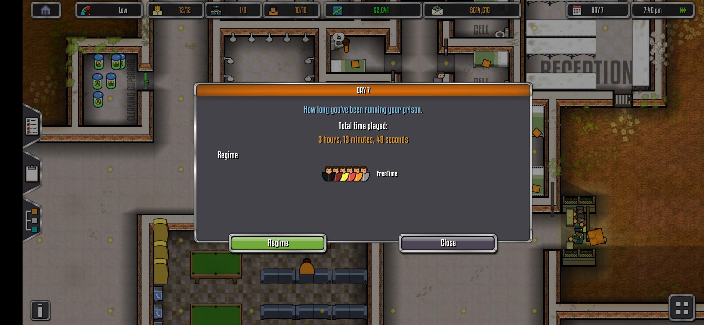 Why do some of my prisoners stay in their cell during freetime, dont