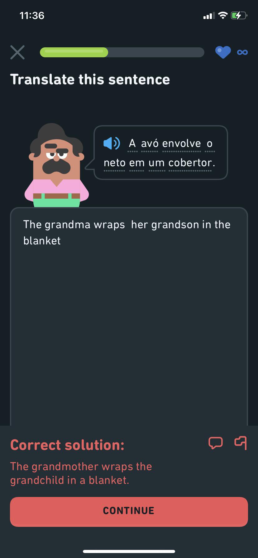 For Portuguese why wasn’t my answer accepted? r/duolingo