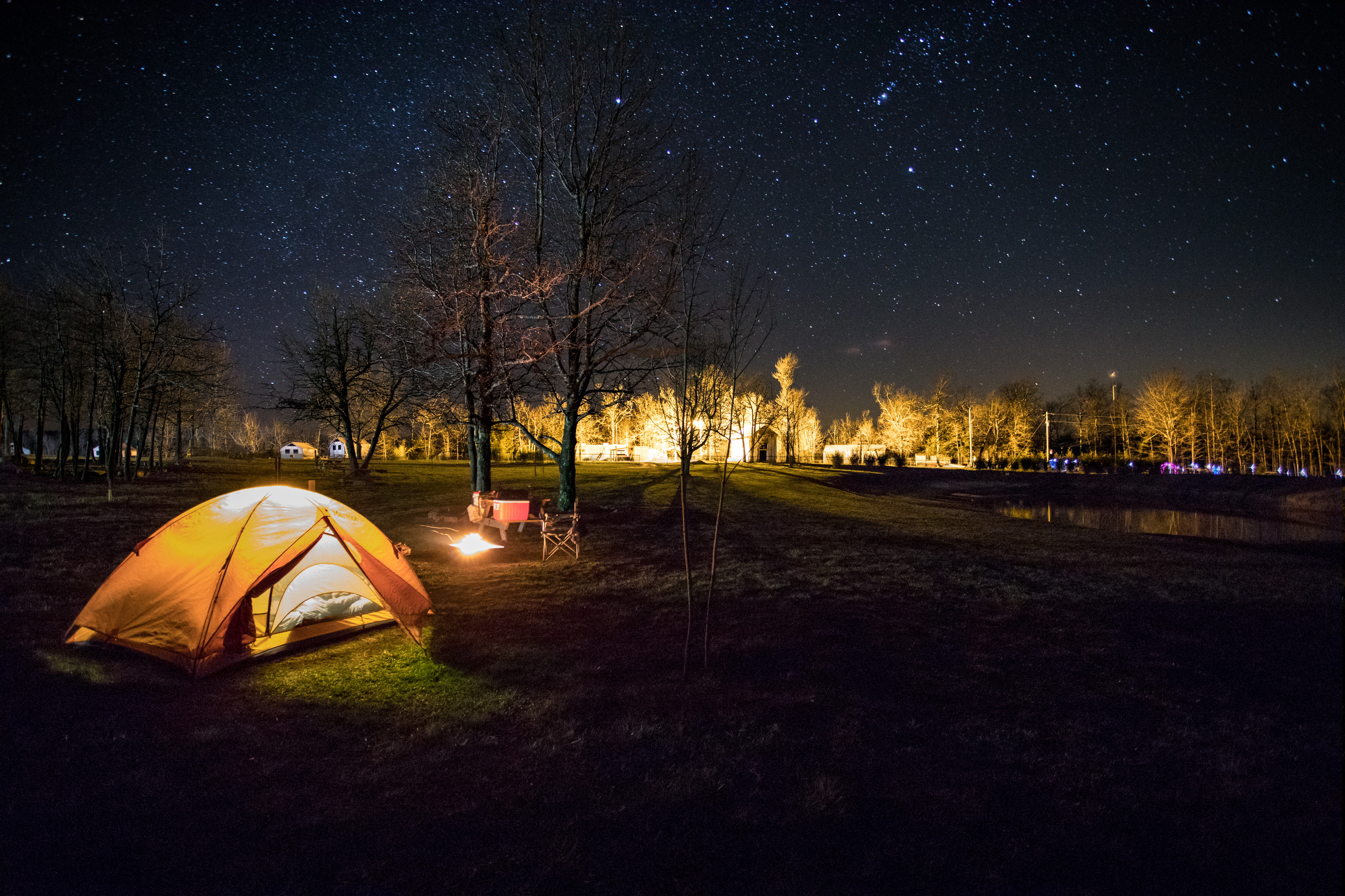 The campground we wanted was full, so we ended up at a privately owned