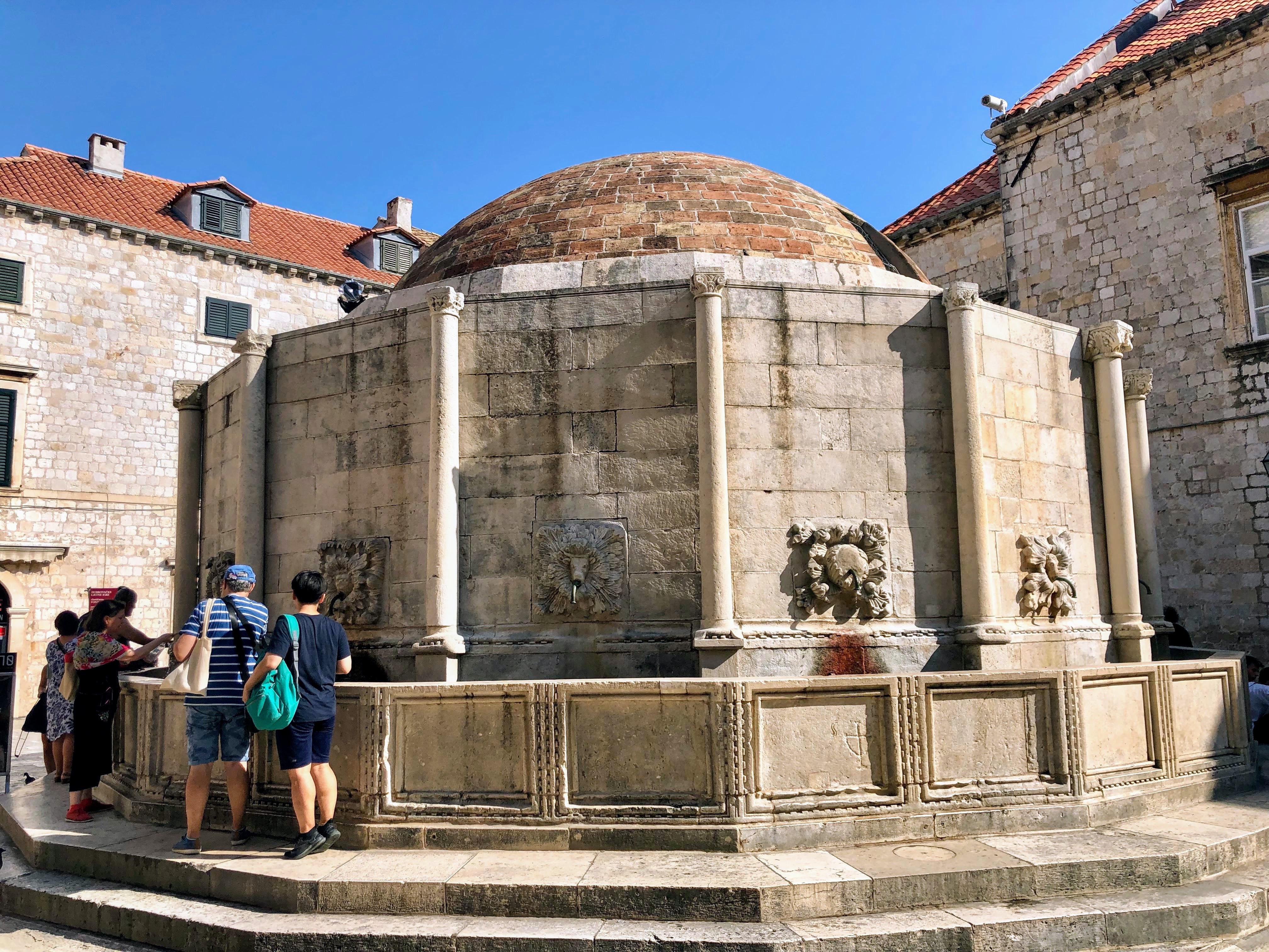 Dubrovnik Old Town Onofrio's Great Fountain r/CroatiaPics