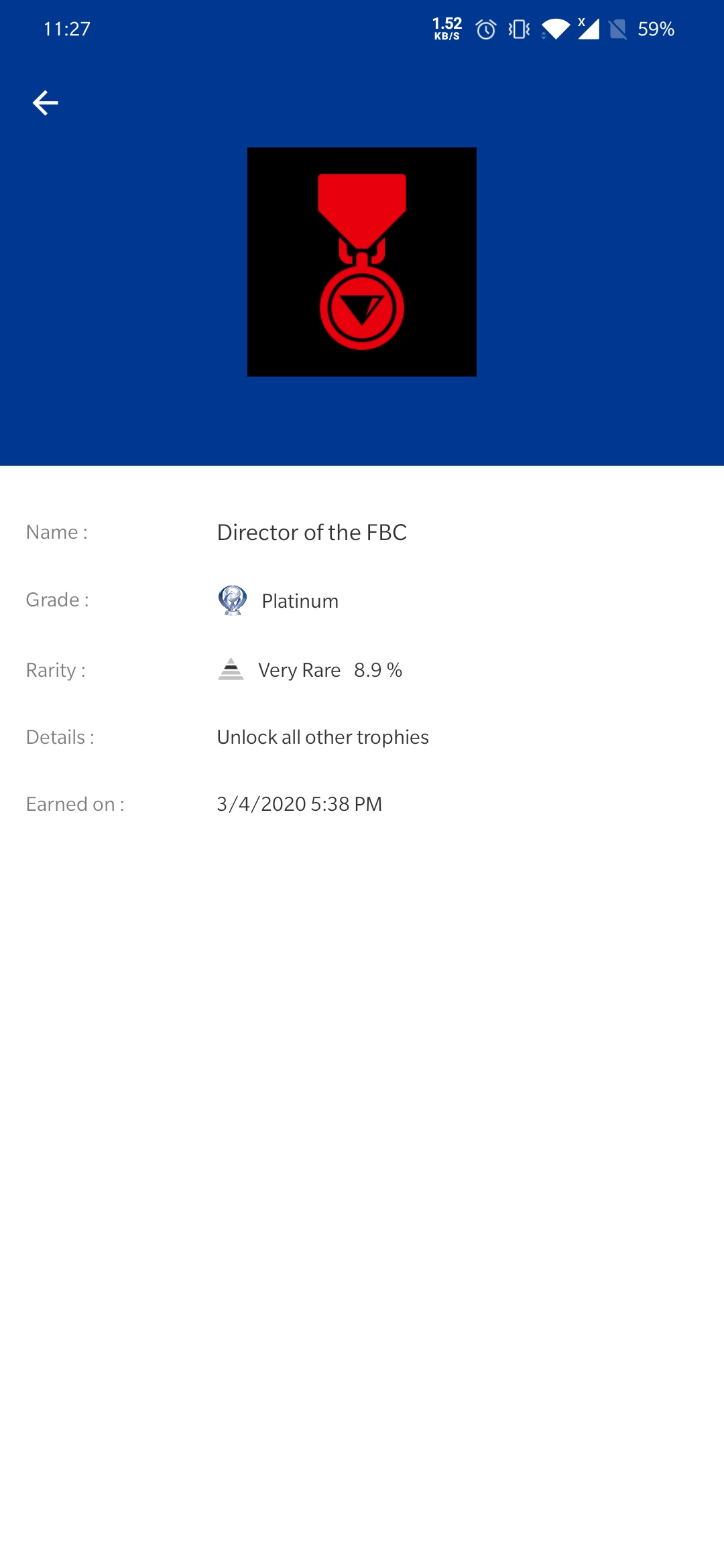 [Control] a good Platinum Trophy! This game is amazing! Give it a