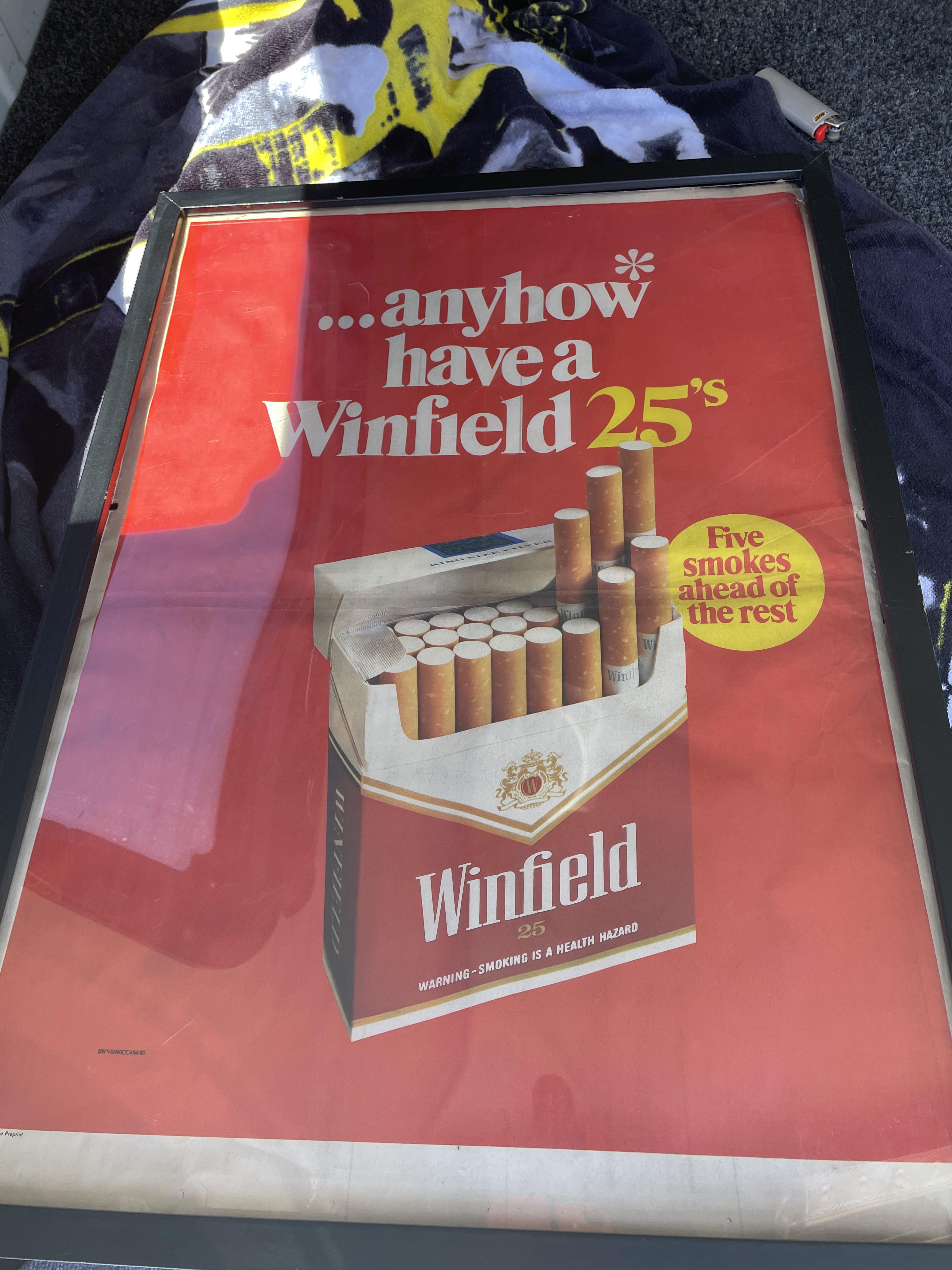 1970’s Paul Hogan Winfield poster, found this in a country town vintage