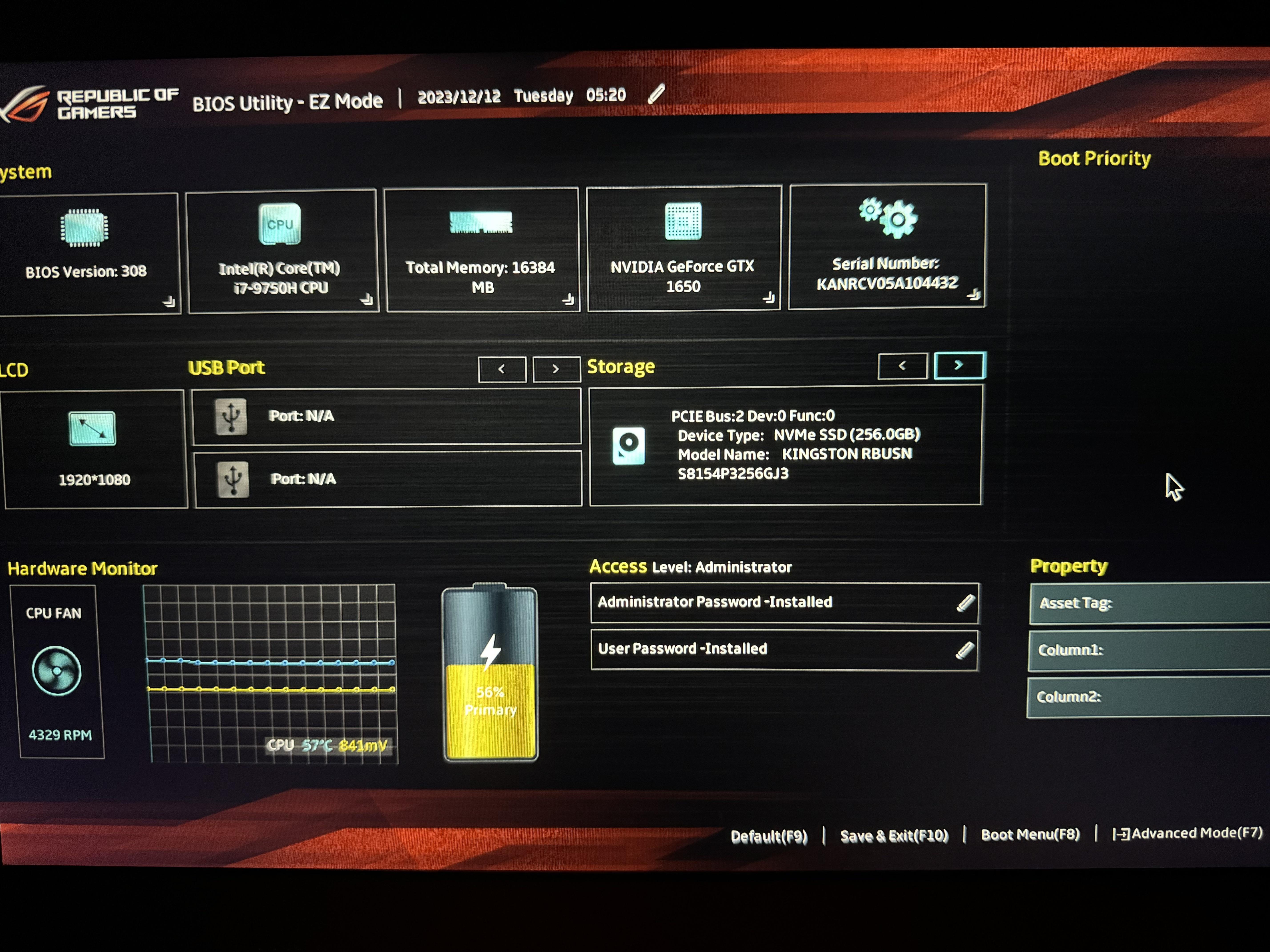 Asus ROG Strix keeps booting into BIOS. More info in comment r/ASUS