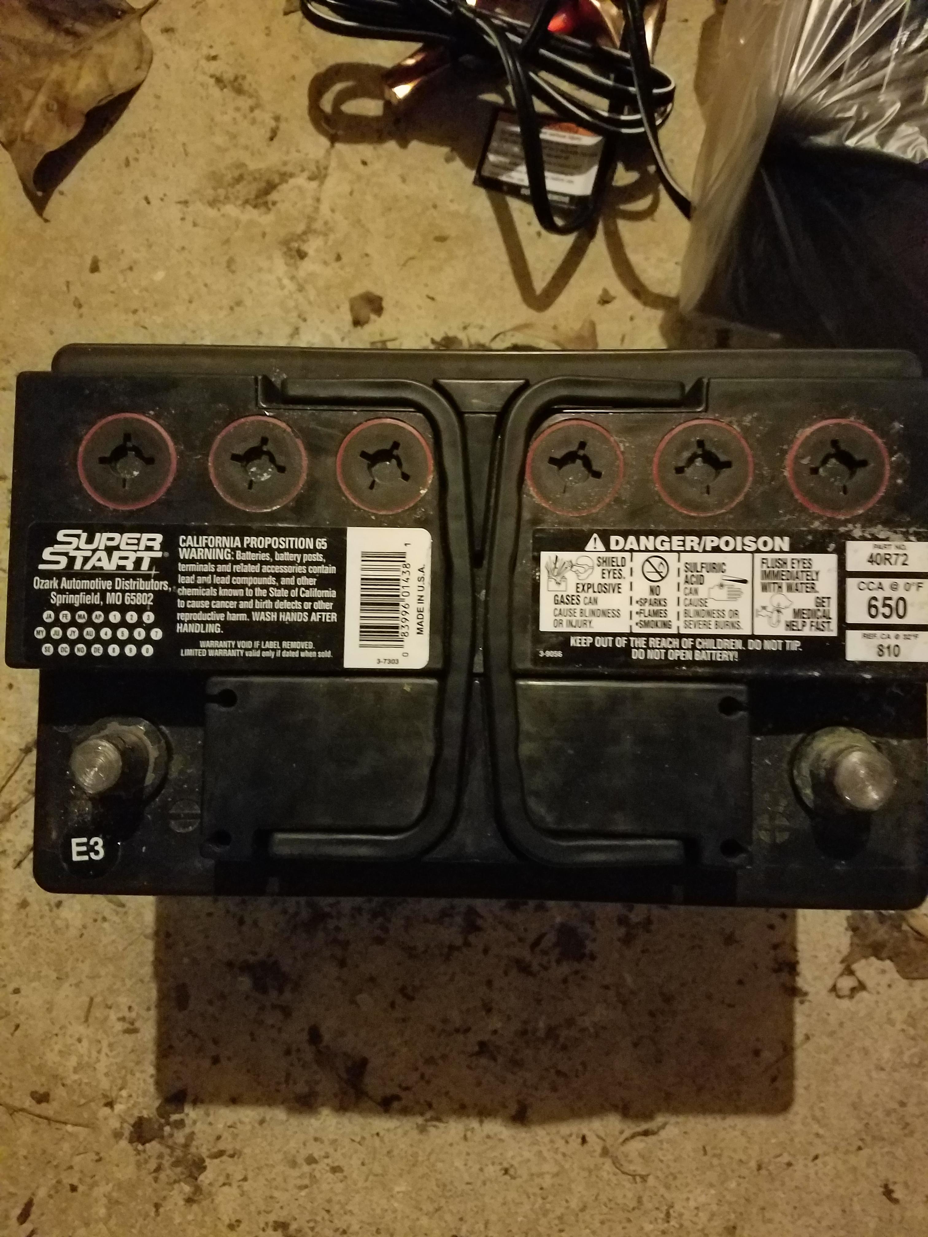 2008 Ford Mustang GT Battery Traditional Lead or AGM r/MechanicAdvice