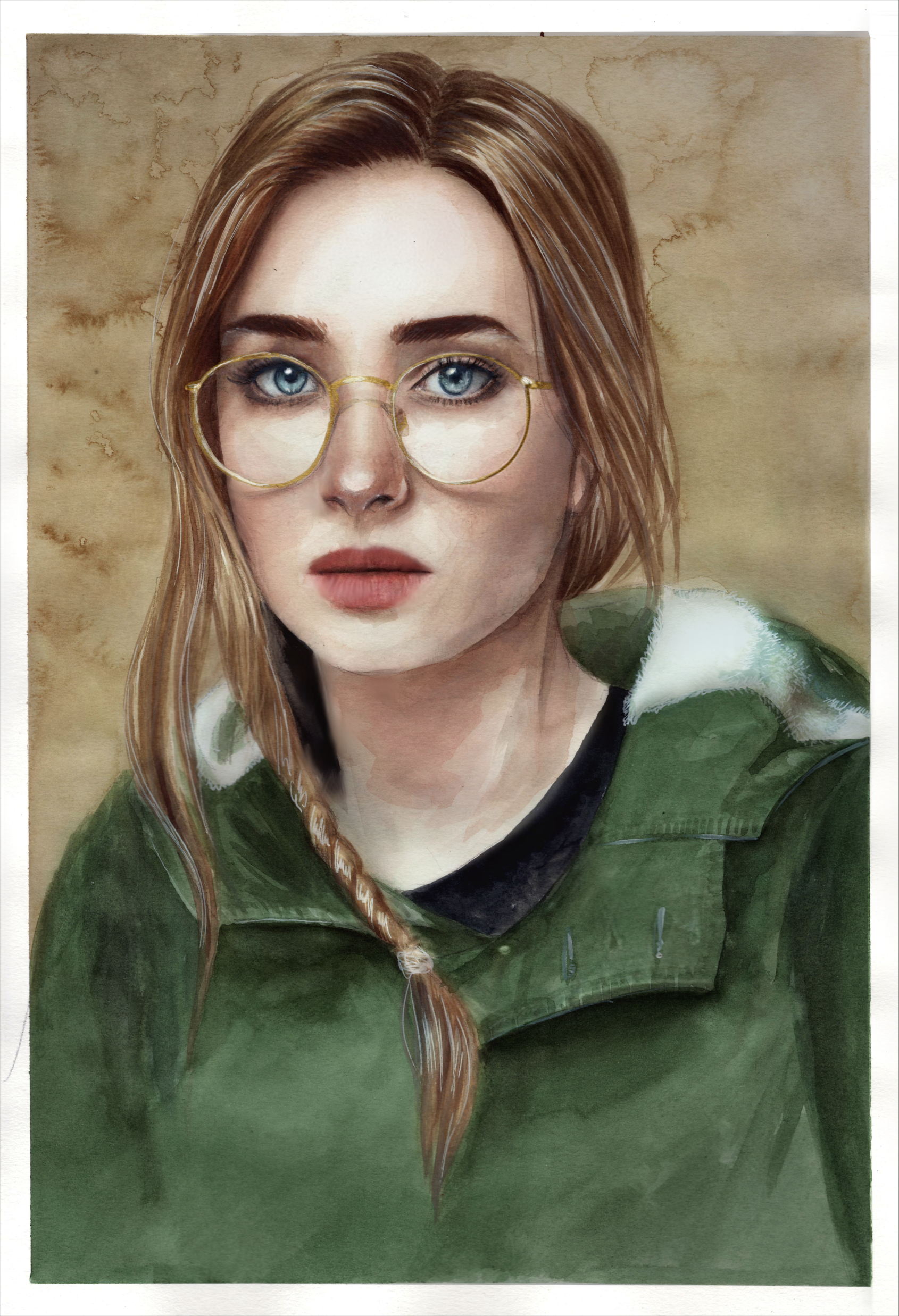 Glasses, watercolor painting, 20x30 cm r/Art