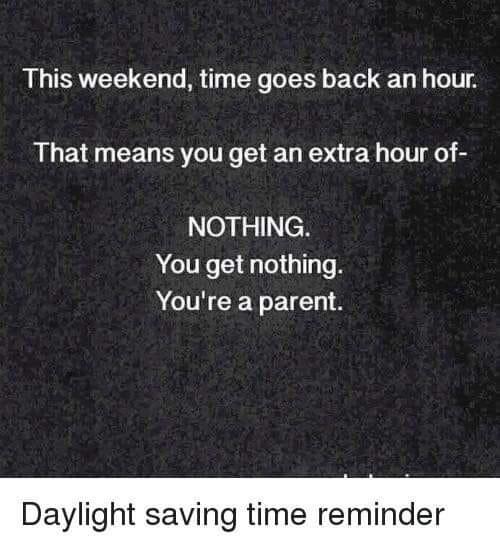 Daylight saving time reminder r/beyondthebump