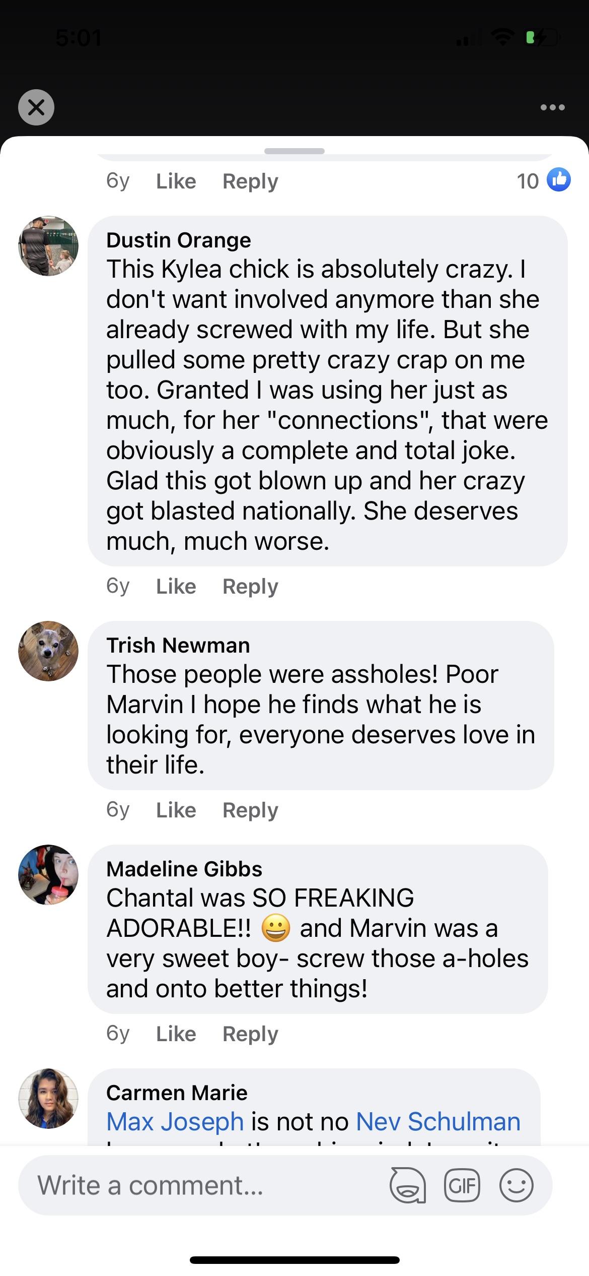 Looks like she has a history of being bad to people besides the catfish