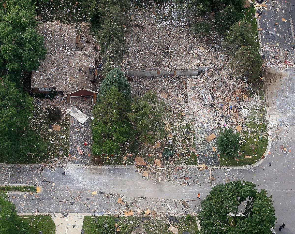 House Explosion in Fitchburg, WI 8/25/16 r/pics
