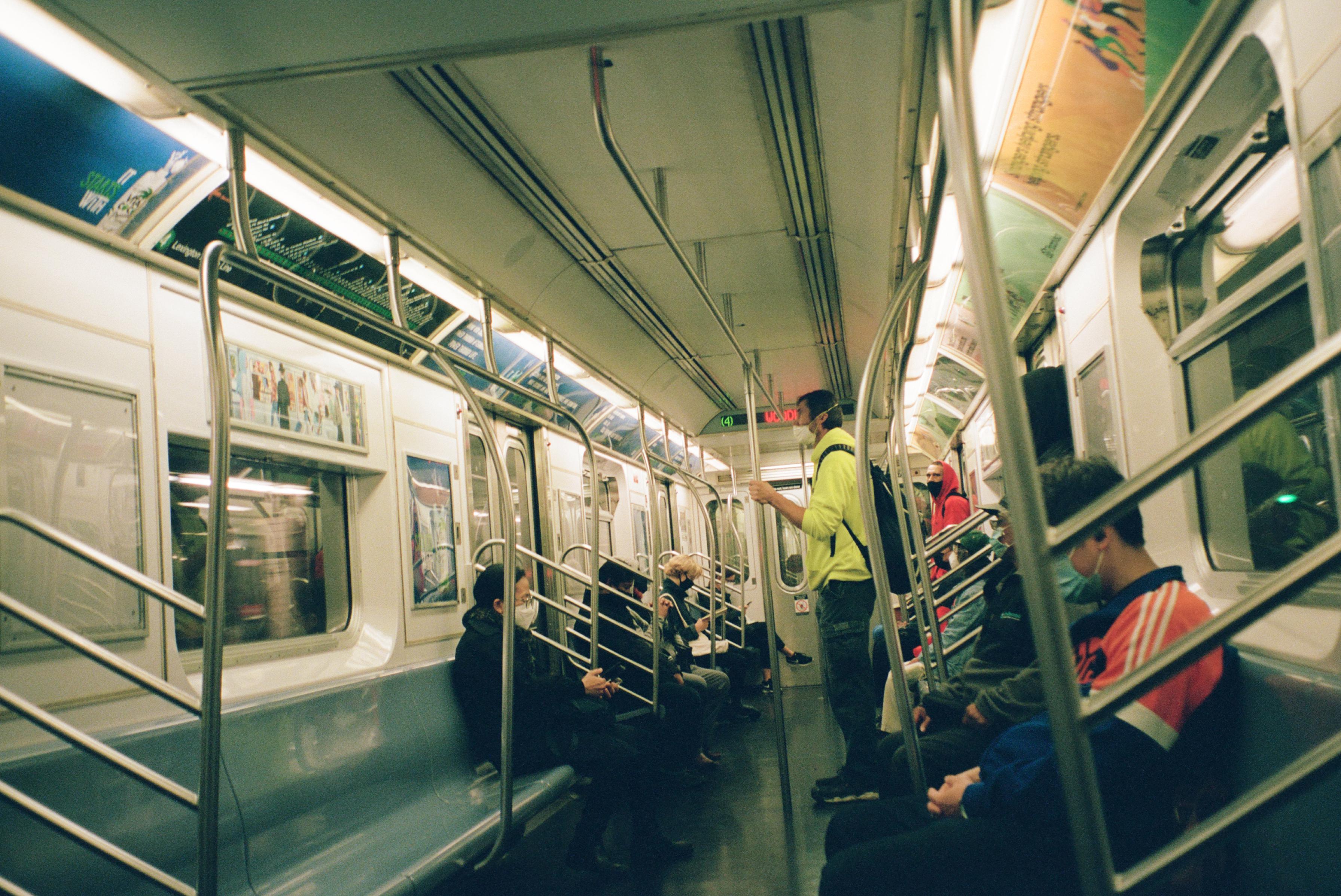 Lexington Avenue Express 4 Train. Leica Mini Zoom, Vario Elmar 35 70mm F4.0 7.6; Kodak