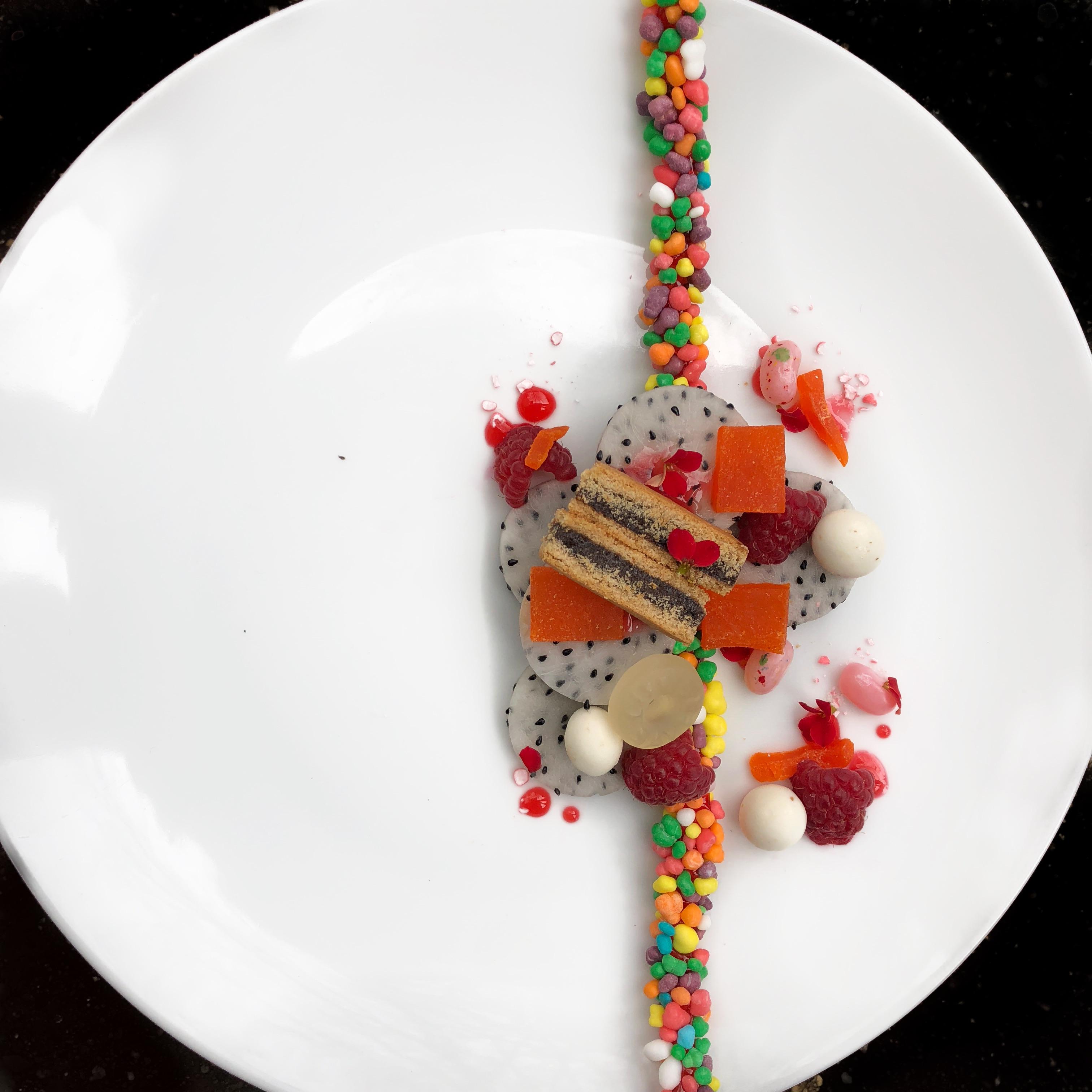 Fig Newton, dragonfruit, Nerd's Rope, mango fruit leather, jellybeans