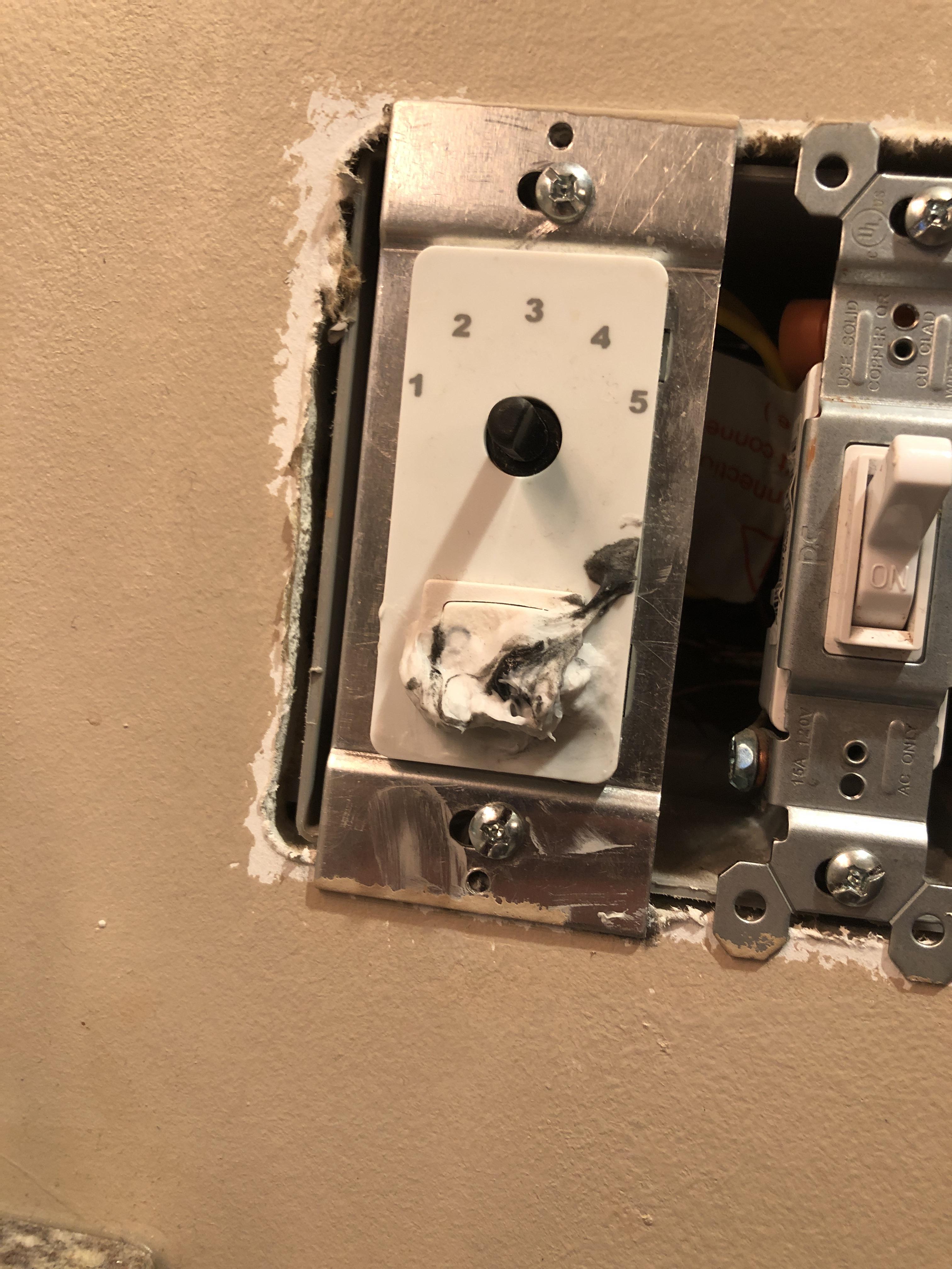 the on/off switch melted and the knob fell off ) r/Wellthatsucks