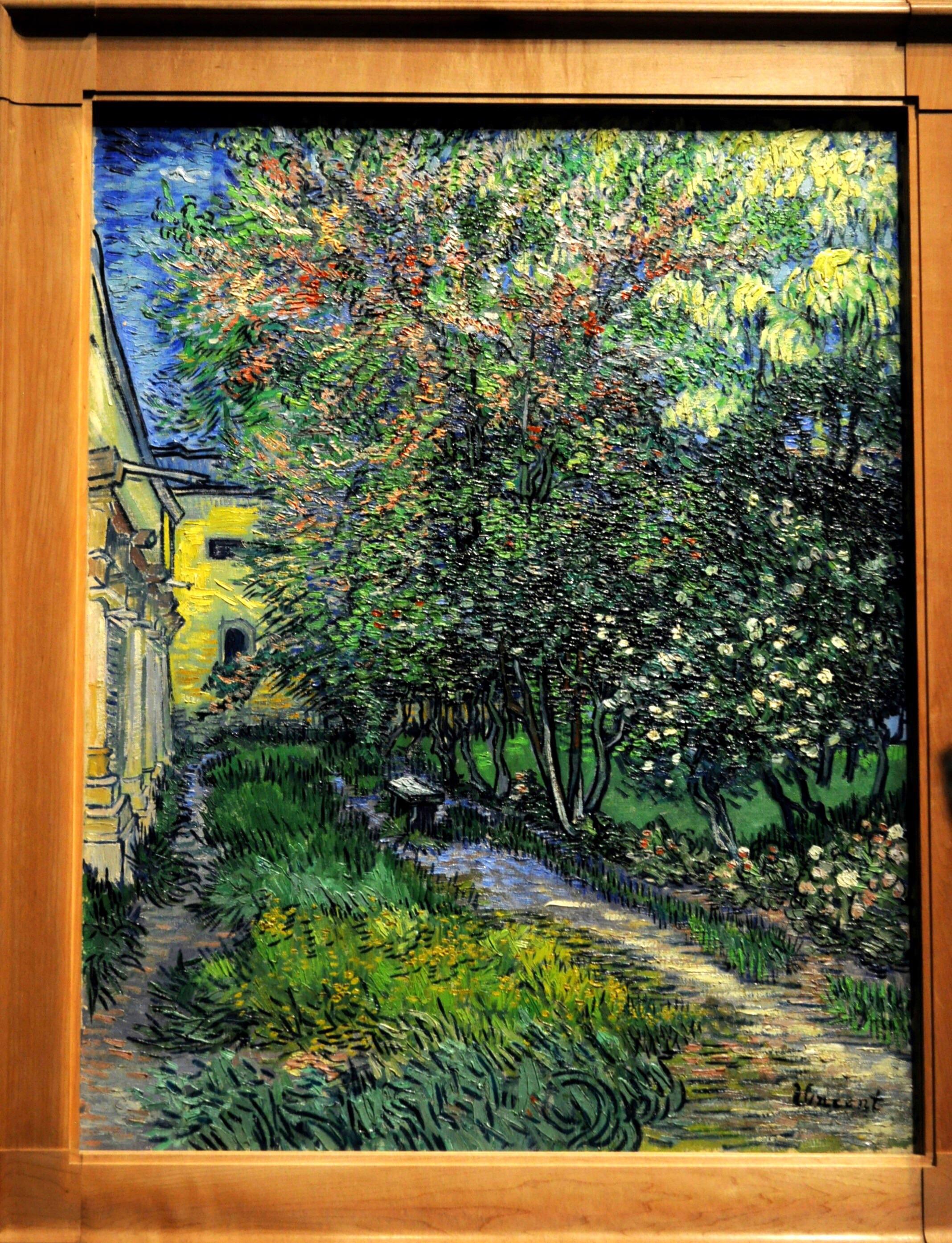The Garden of the asylum 1889 Saint Remy Vincent van Gogh. [2136x2787