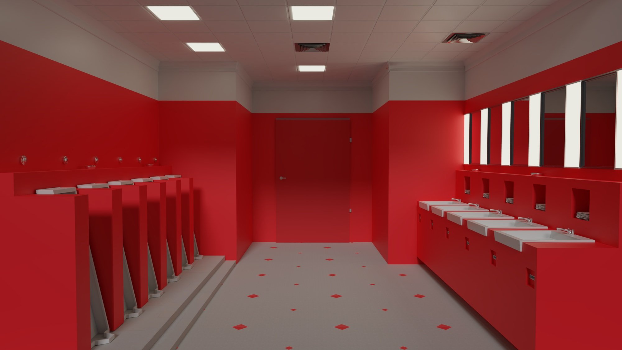 Red bathroom from The Shining (1980) r/LiminalSpace