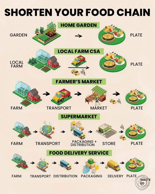 Shorten Your Food Chain r/coolguides