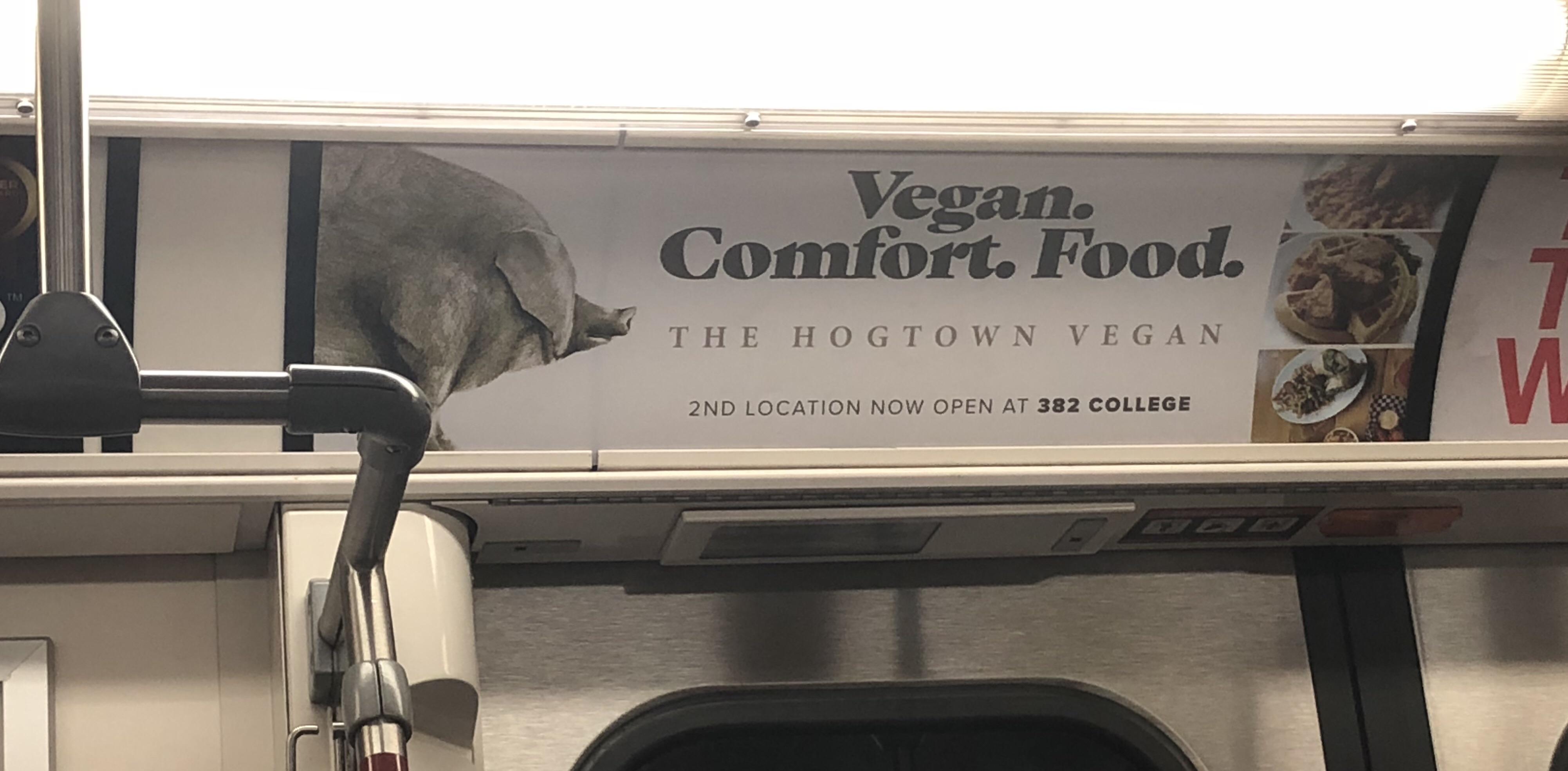 First time seeing an ad for a fully vegan restaurant r/vegan