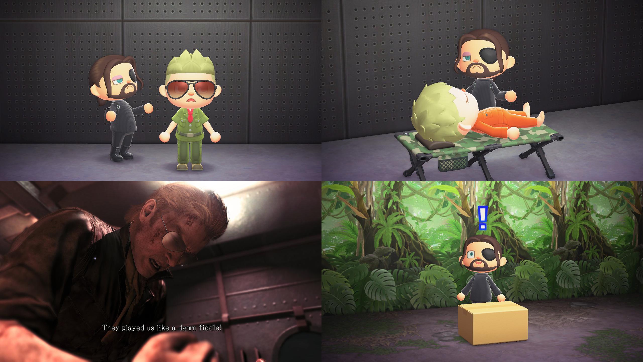 When you play Animal Crossing and Metal Gear at the same time. r