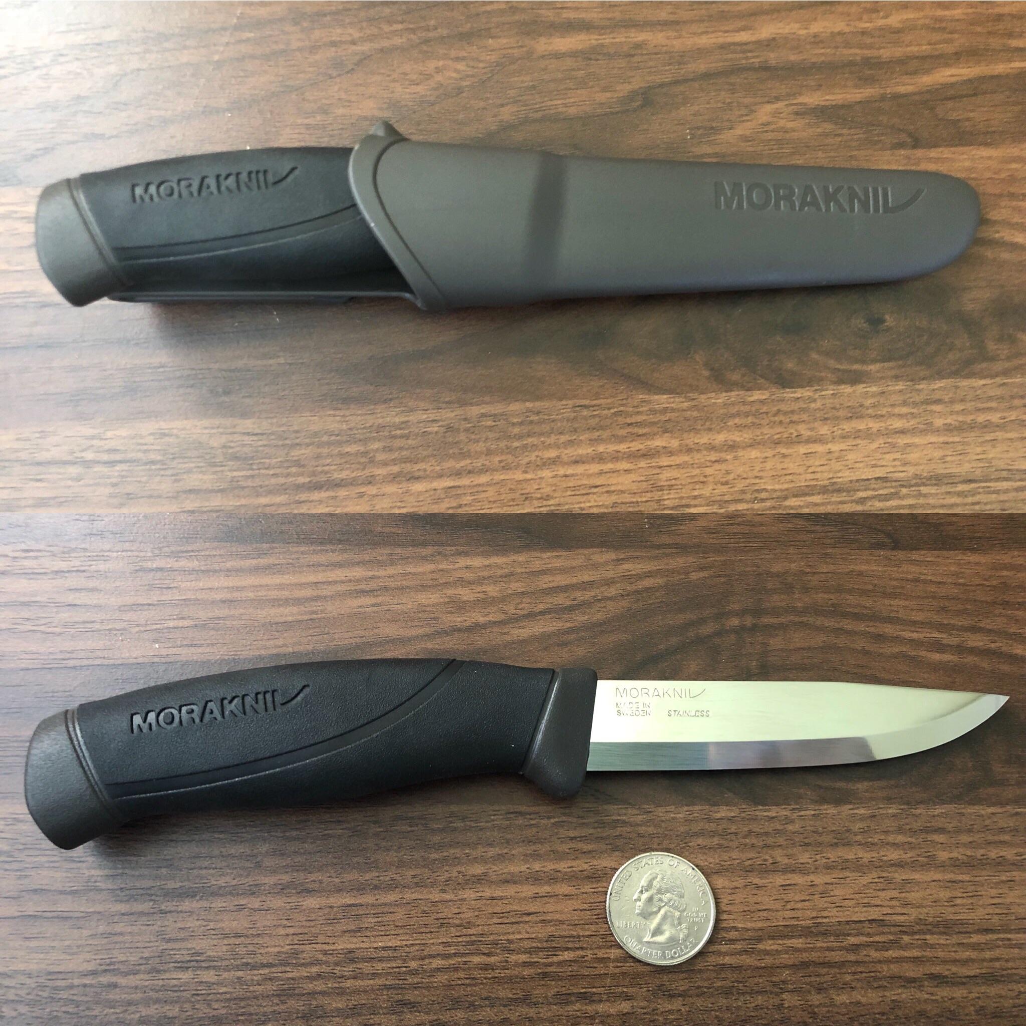 Needed a new surf fishing knife. Sandvik 12C27 stainless, rubber handle